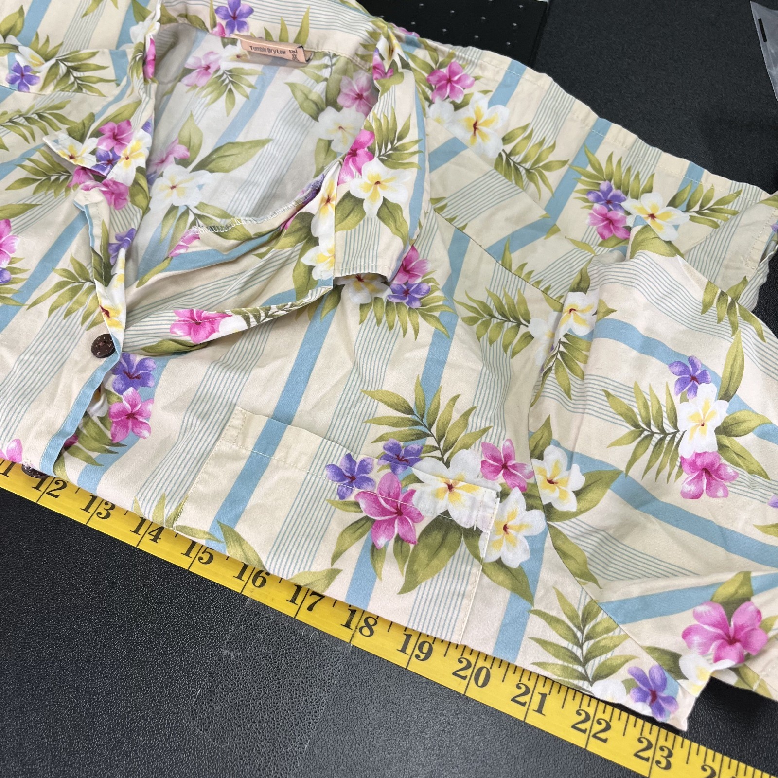 Vtg Surfriders Sportswear Top Women XL Original Shirt Hawaiian Tropical Made USA
