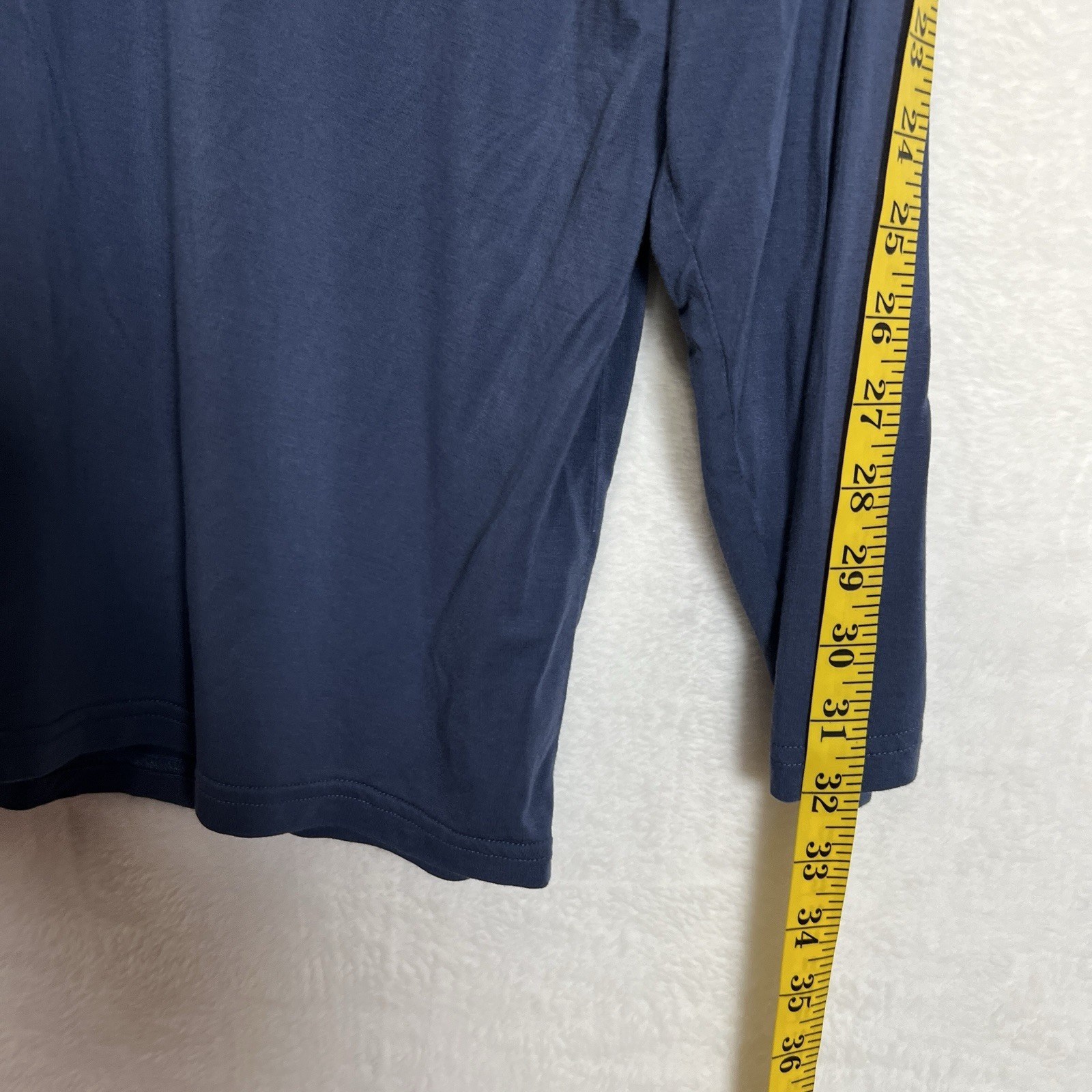 Eden & Om Top Women’s XL Blue Bamboo Long Sleeve V Neck Pajama
