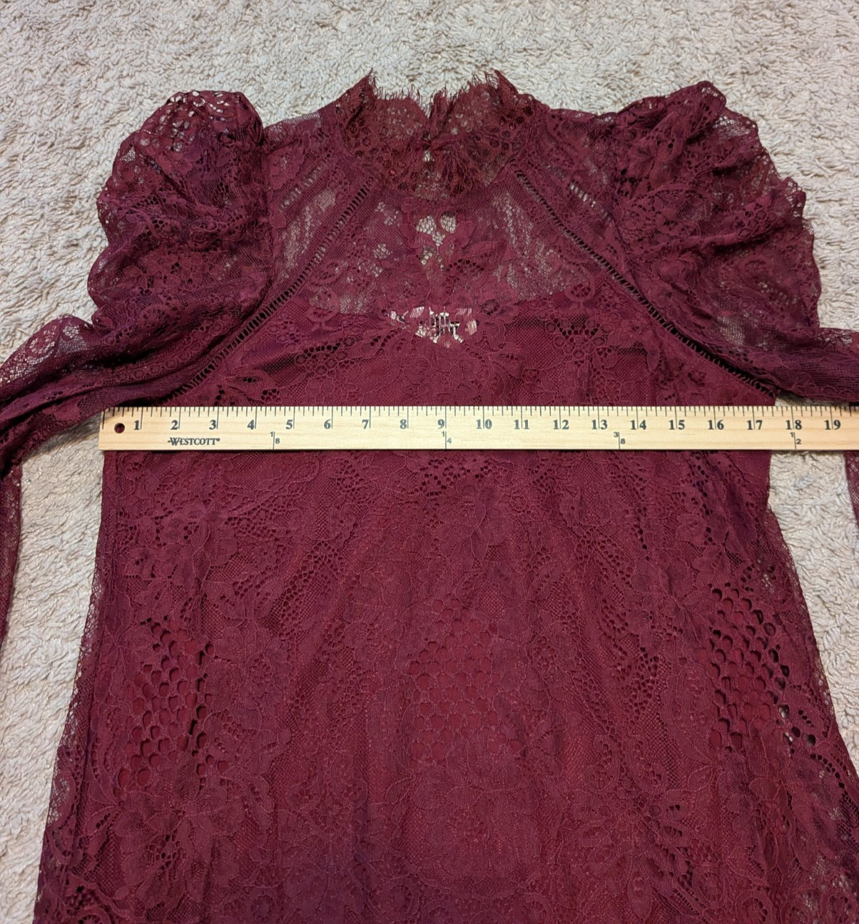 Savanna Jane Lace Blouse Top Womens Sz S Dainty Whimsigoth Fairy Grunge Romantic