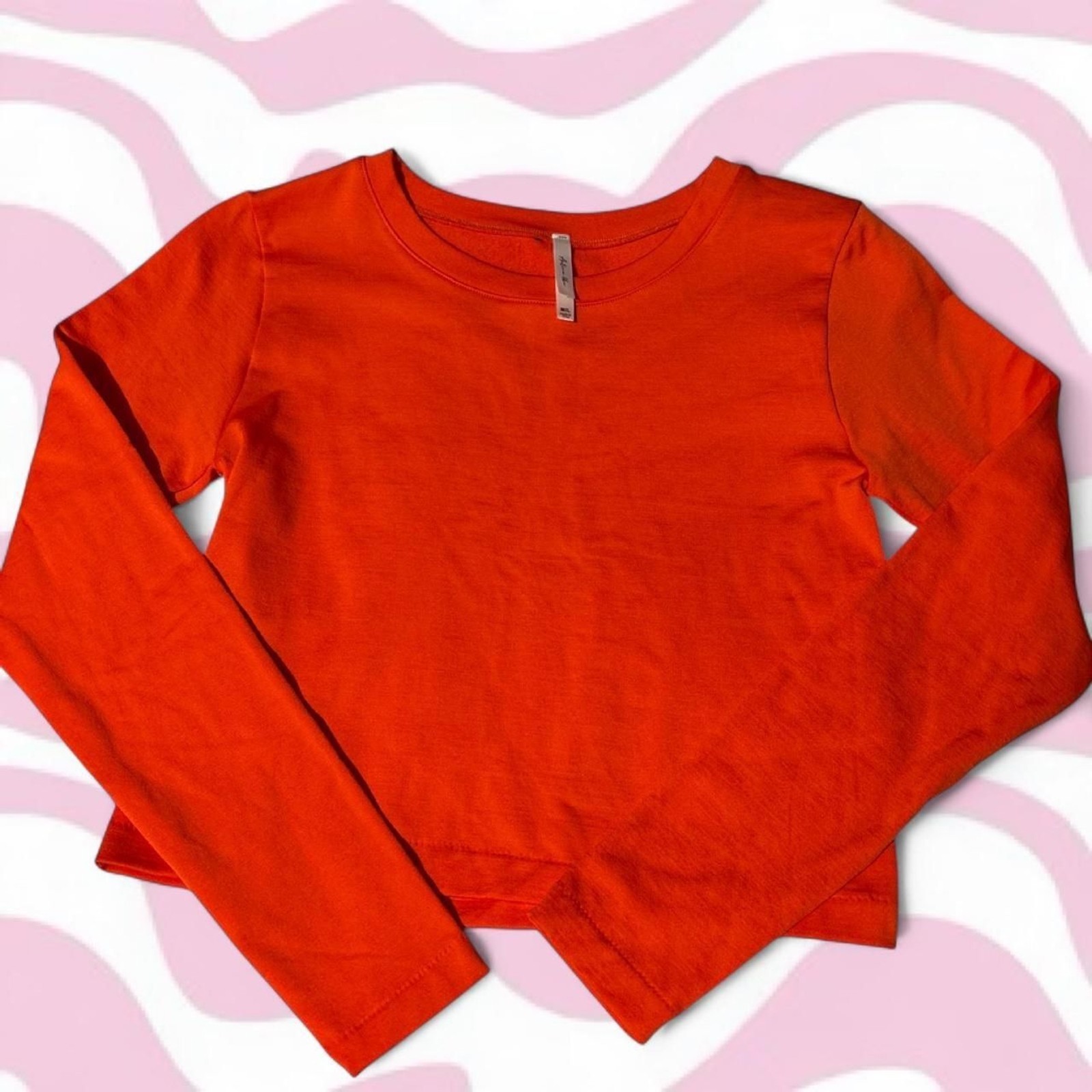 Active USA Orange Long sleeve top.