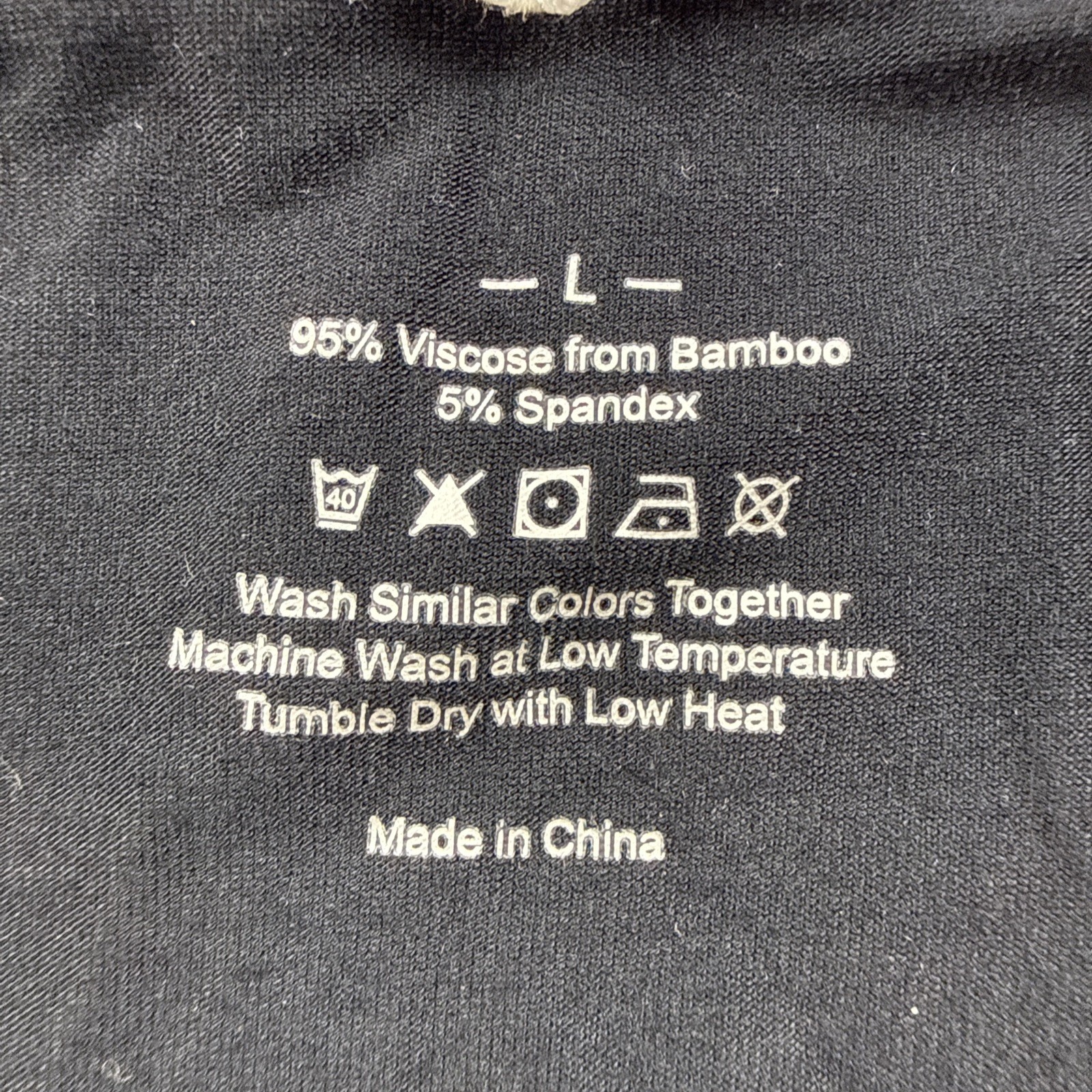 Nachila Womens Size Large Long Sleeve Bamboo Spandex Black New With Tags
