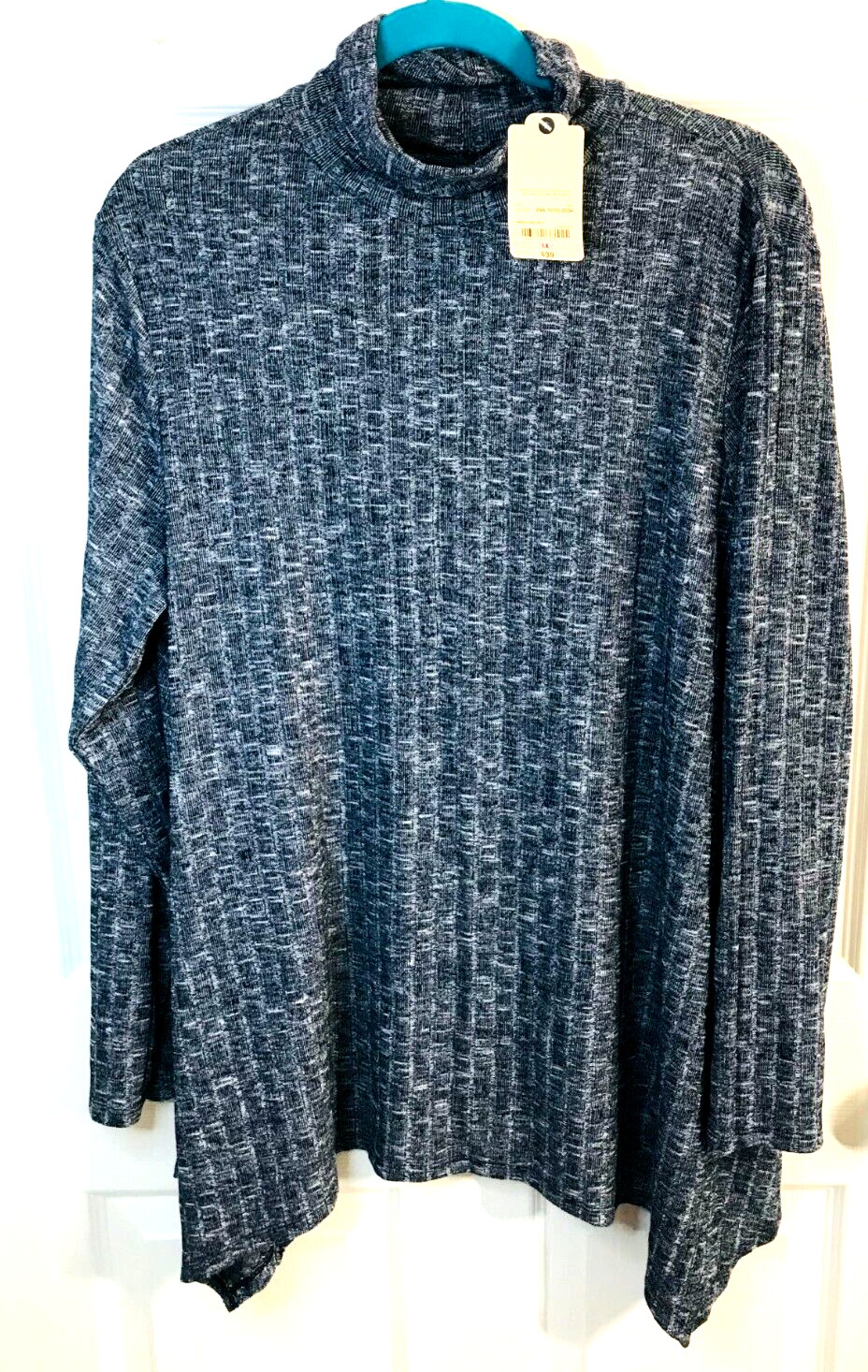 St Johns Bay **MOCK TURTLENECK LONGSLEEVED TUNIC TOP** You Choose Color