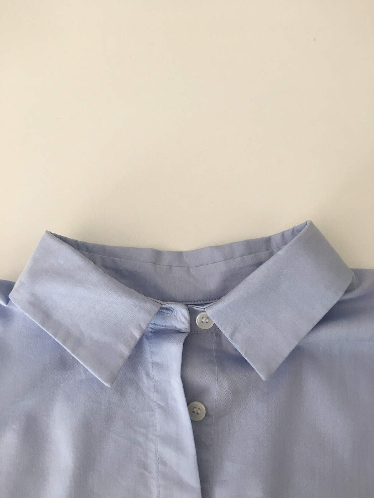 PIXIE MARKET BLUE BUTTON UP COTTON BLEND SHIRT SIZE M MADE IN KOREA