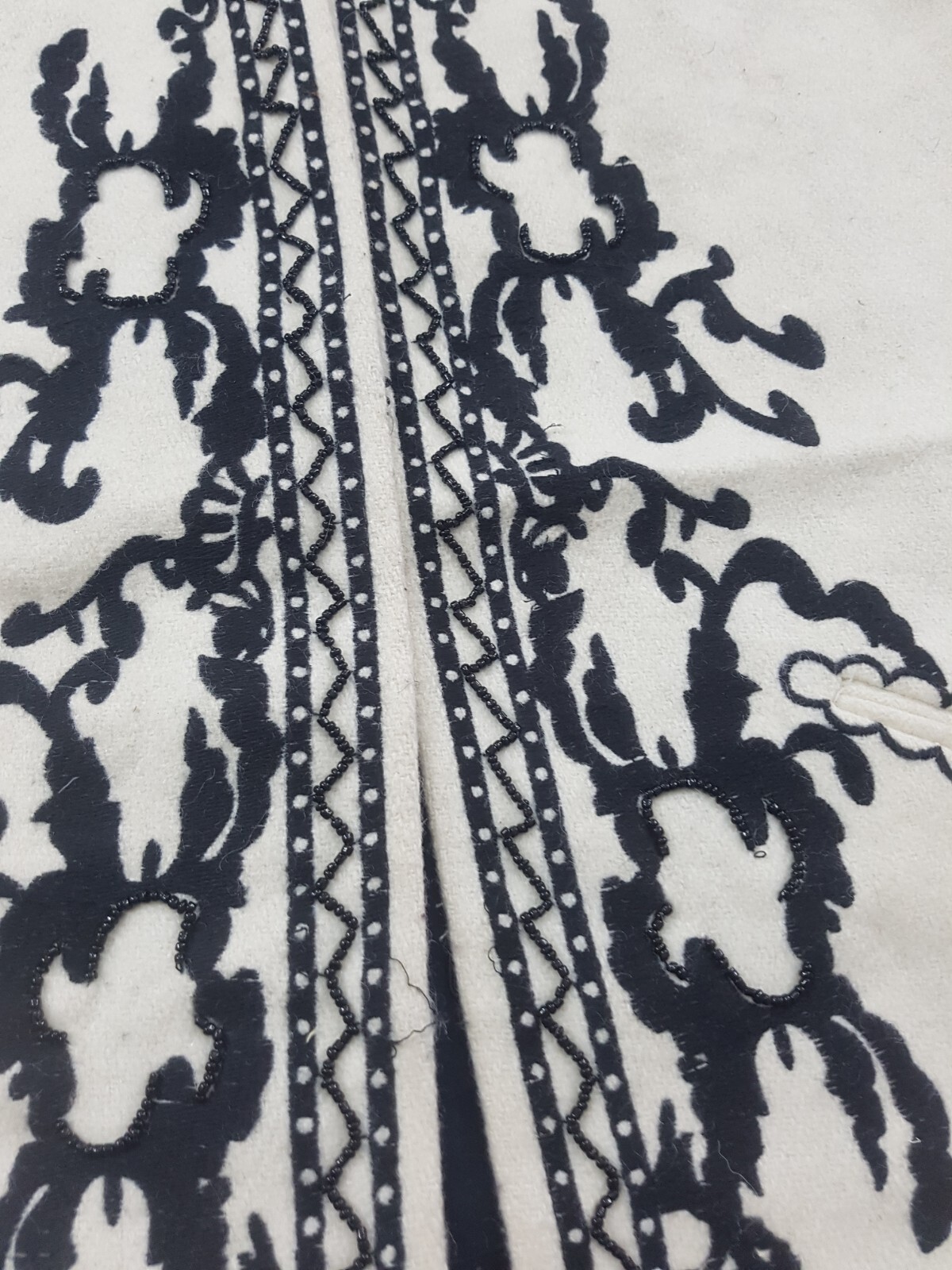 Vintage Hand Embroidered Beautiful Boho Tunic Cropped Multicolor Vest 67×51 cm