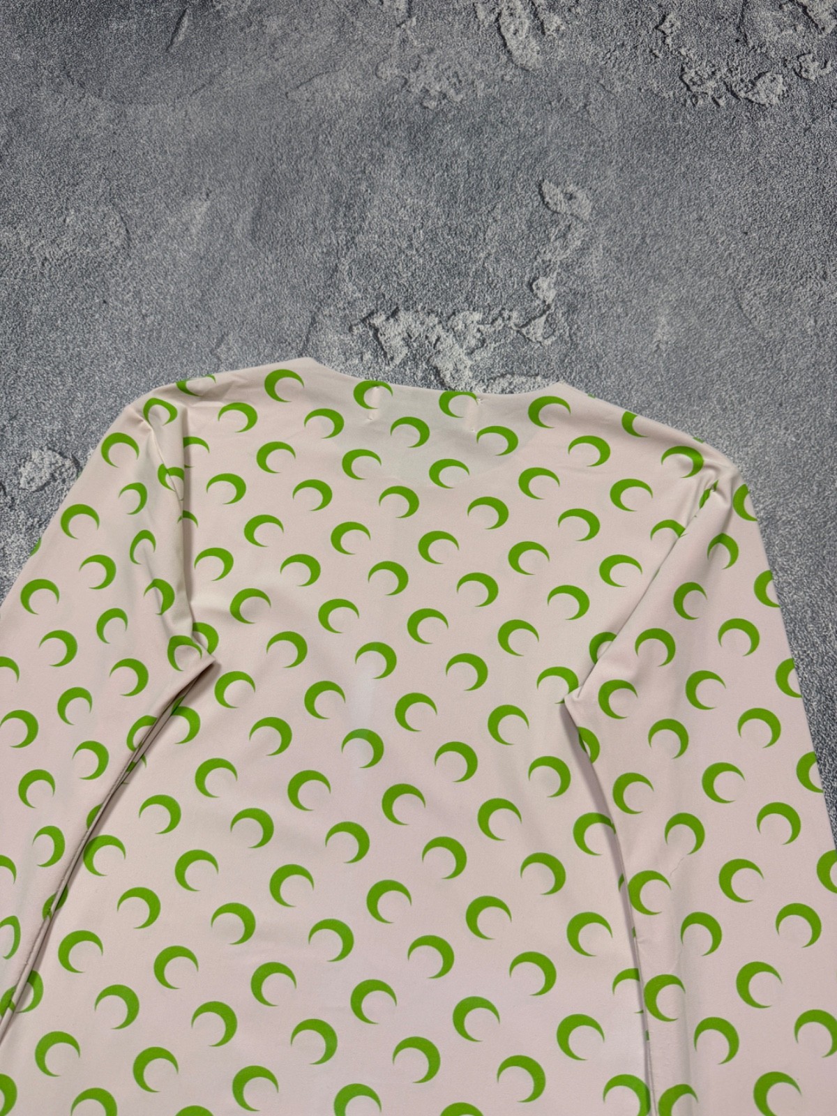 Marine Serre White Line Green Crescent Moon Top