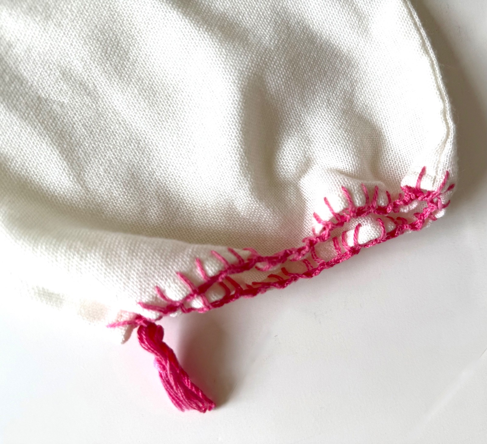 Traditional Yugoslavian Hand Embroidered Peasant Blouse M White Colorful Floral