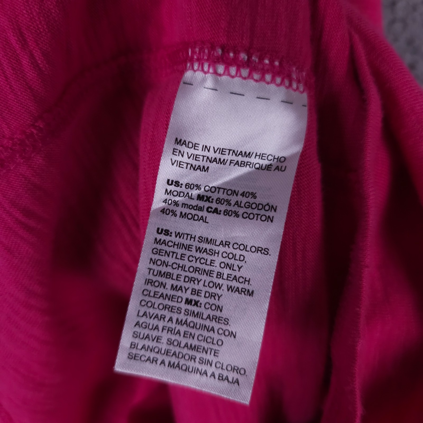 Chicos Shirt Womens 2 US Large Bright Pink Sleeveless Asymmetrical Tunic Top