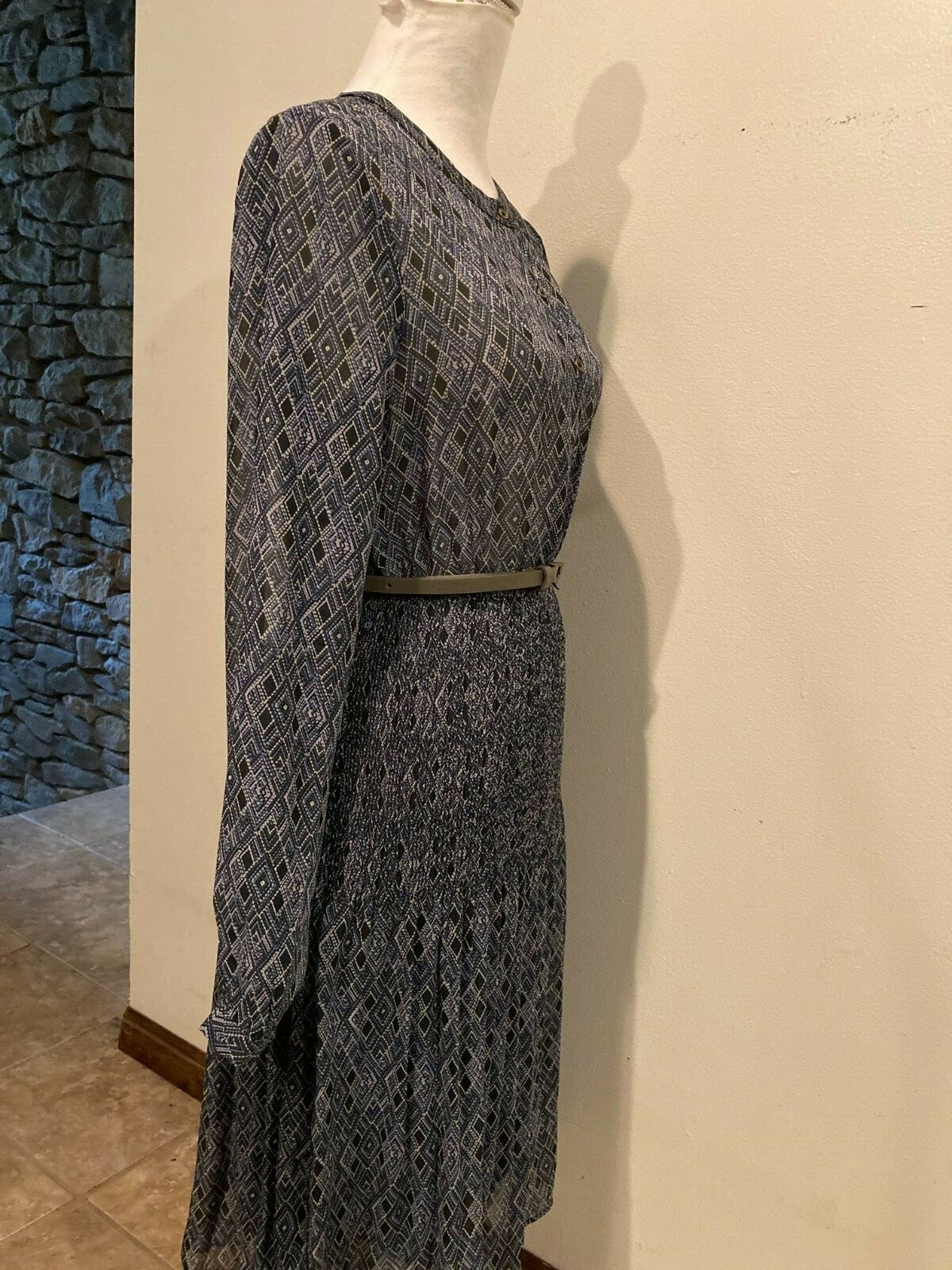 Forever 21 Contemporary Dress, Medium, Long sleeves, semi-sheer, stretch