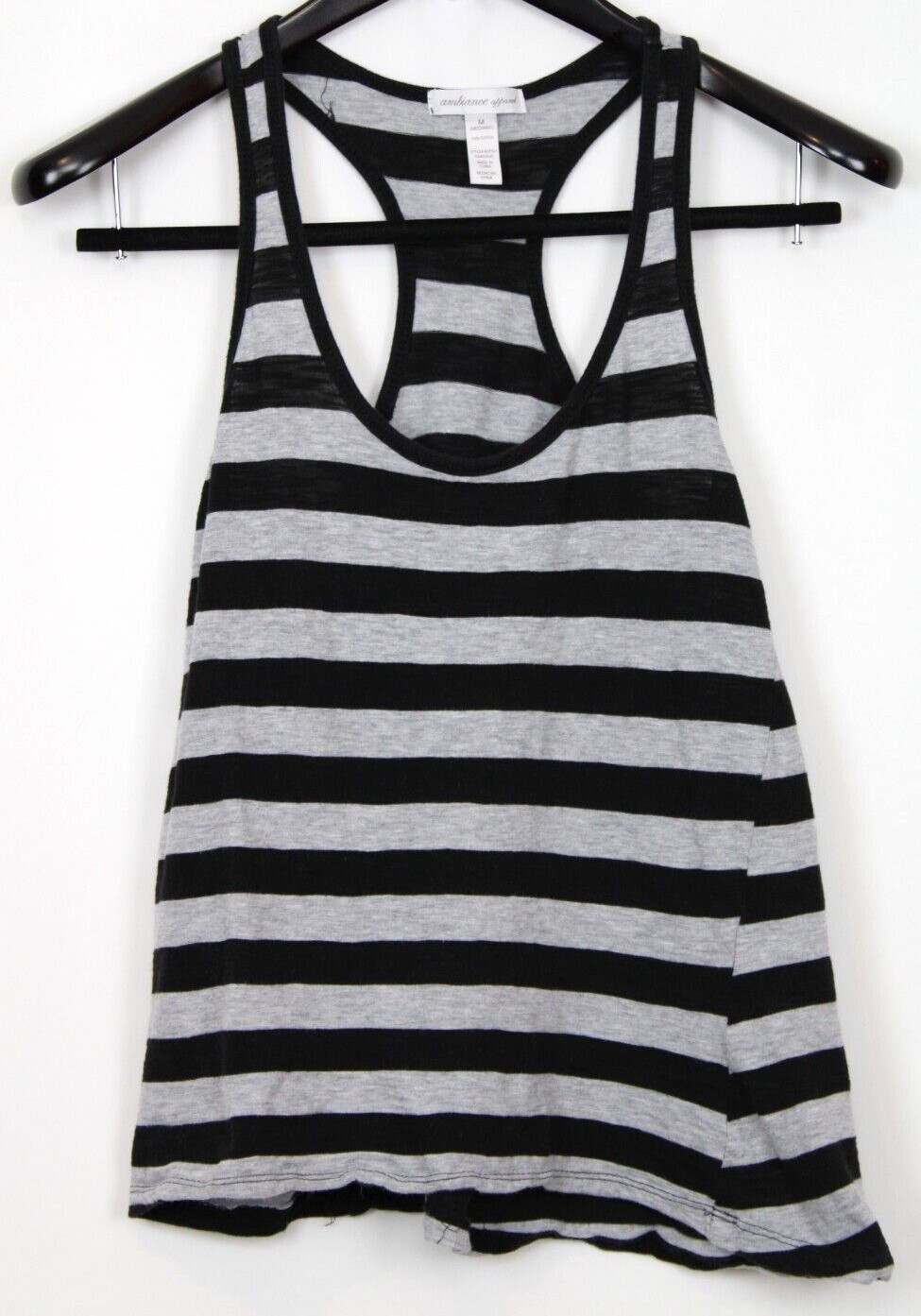 AMBIANCE APPAREL Women’s Top Pullover Sleeveless Tank Racerback Size M Multicolo