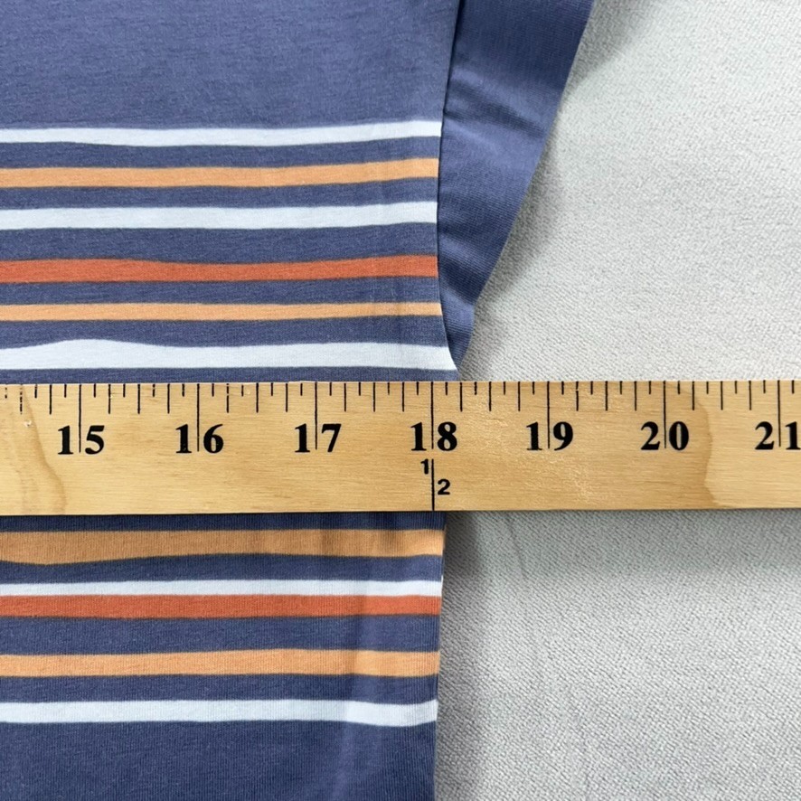 Kuhl Soltice Short Sleeve Top Women Small Blue Stripe Henley Lightweight Tee NWT