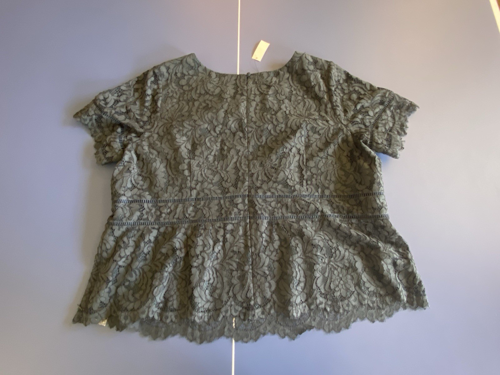 NWT Talbots Women’s Plus Size Dark Teal Lace Lined Blouse Size 22W