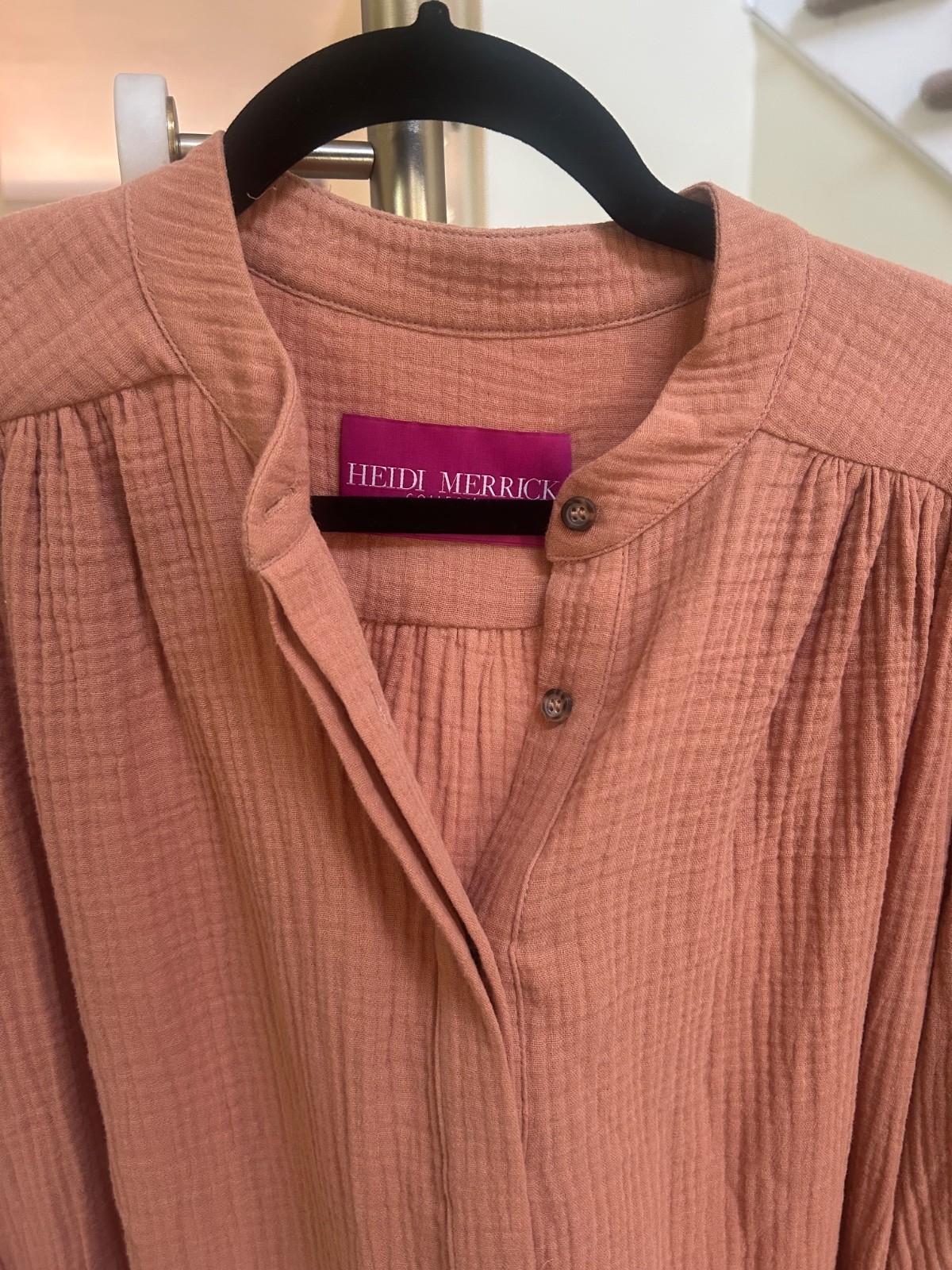 New Heidi Merrick marish top – antique blush size M