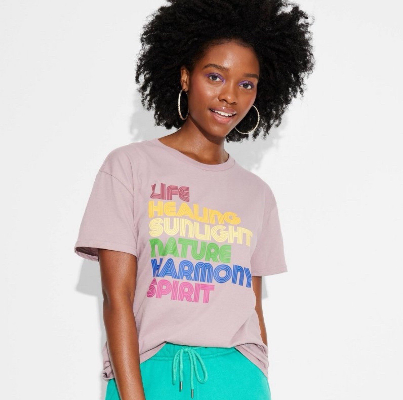 Pride Adult The PHLUID Project Short Sleeve Rainbow Meaning T-Shirt – Pink 2X