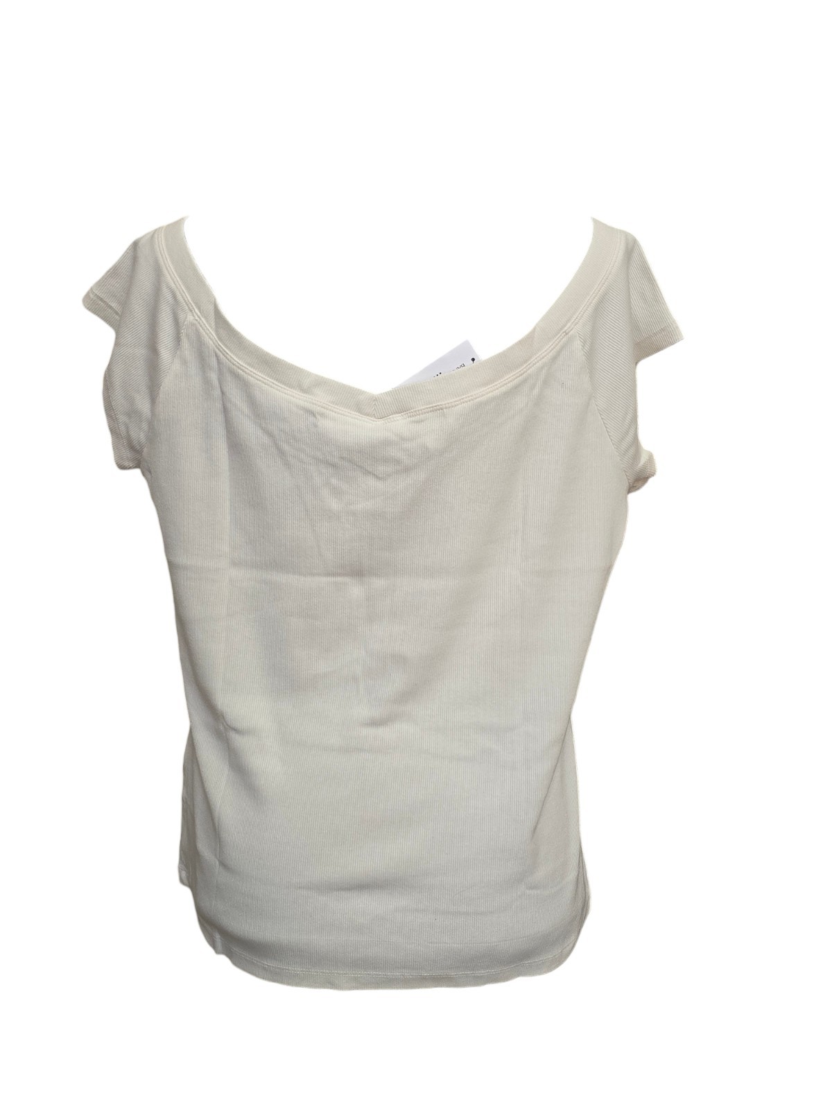 Banana Republic Women’s XXL Ribbed Snow Day Slight off-shoulder with Cap sleeve