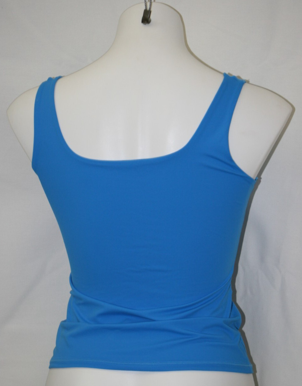 Pumiey Solid Blue Square Neck Tank Top Basic Sleeveless Cami Size M NEW