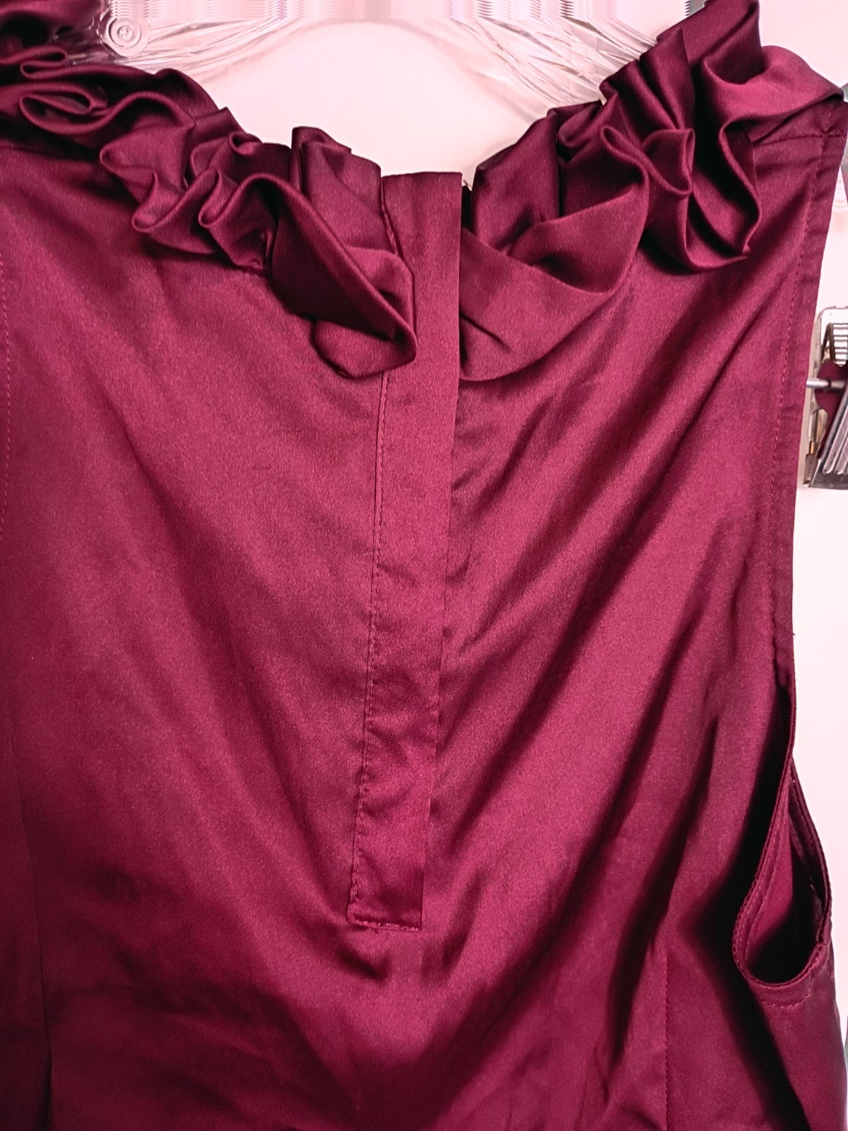 Ann Taylor Wine Ruffle Tank Womens 0 Dark Romantic Gothic Academia Romantic Top