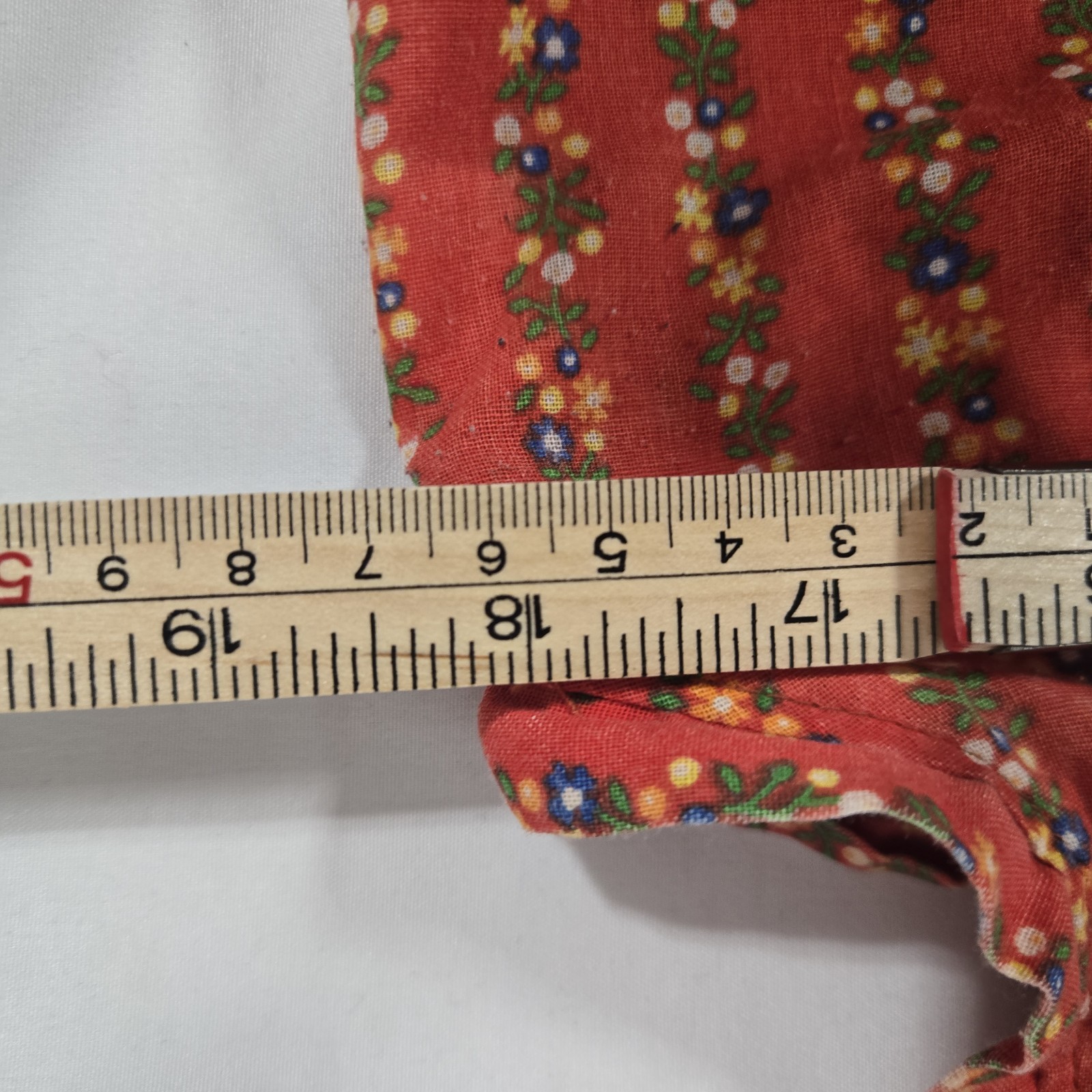 Vintage Home Made Tank Top | Red with overall Pattern | Women’s Aprox Medium