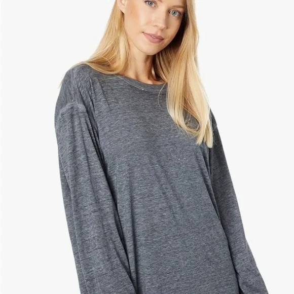 FP Movement Keep Rolling Long Sleeve Solid Black SM Retail $48