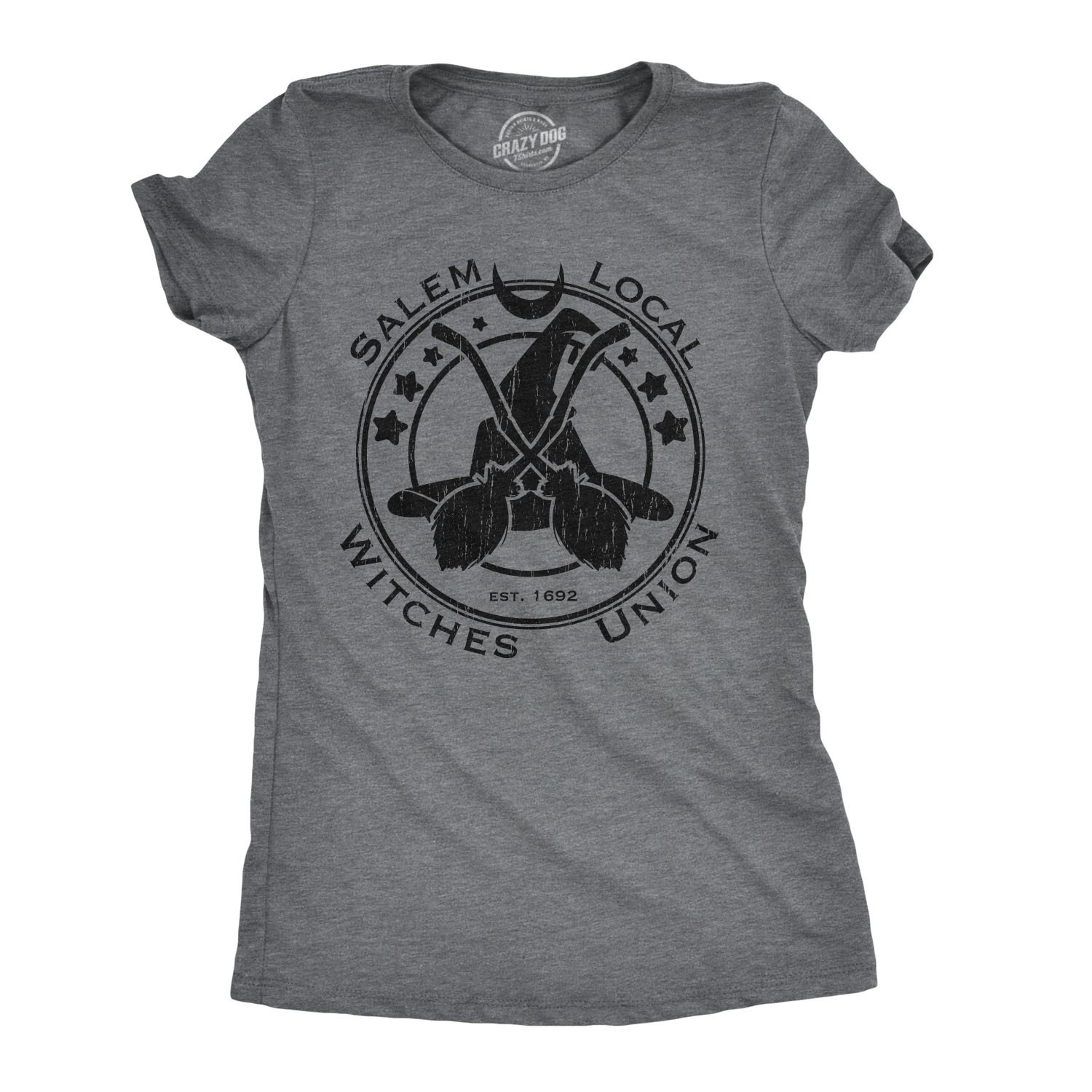 Womens Salem Local Witches Union T Shirt Funny Halloween Witch Tee