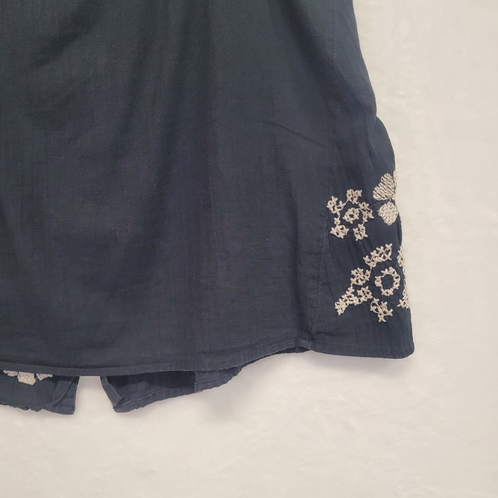 VTG Mudd Embroidered Cami Crop Tank Top Juniors M Boho Hippie Festival 90s Y2K
