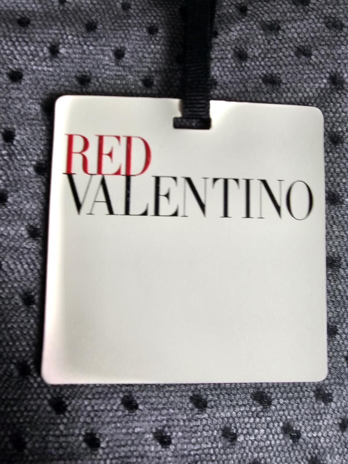 NWT Valentino Red Blouse Gray & Black Womens S Polka Dot