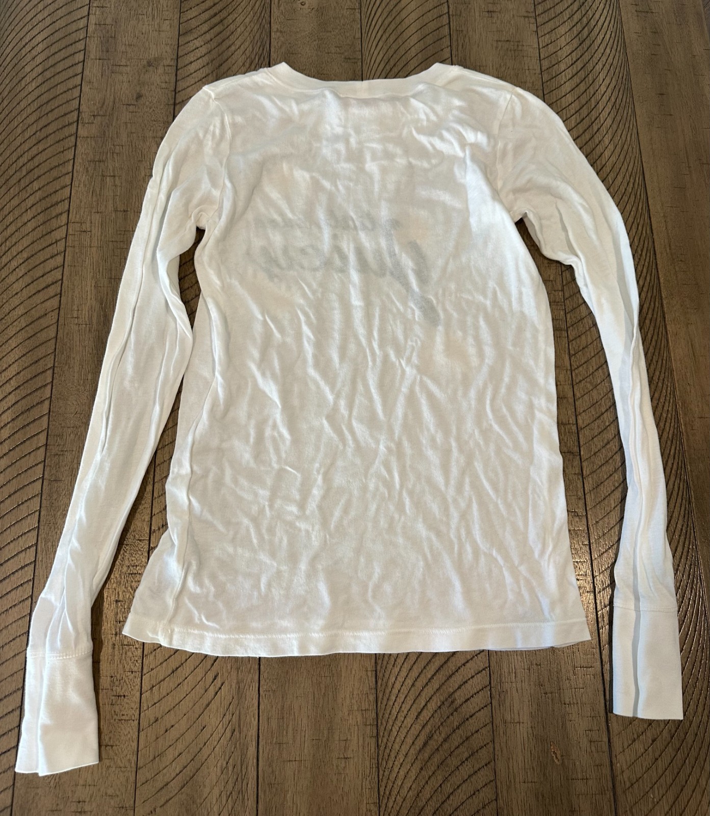 Vintage Y2K Juicy Couture Little Miss Juicy White Long Sleeve Tee Size S Floral