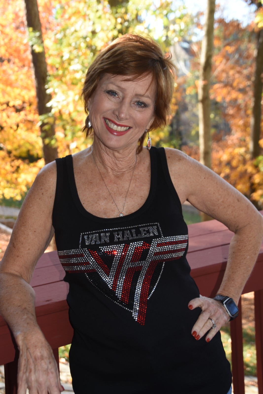 Van Halen rhinestone bling racer back tank top XS, S, M, L, XL,XXL
