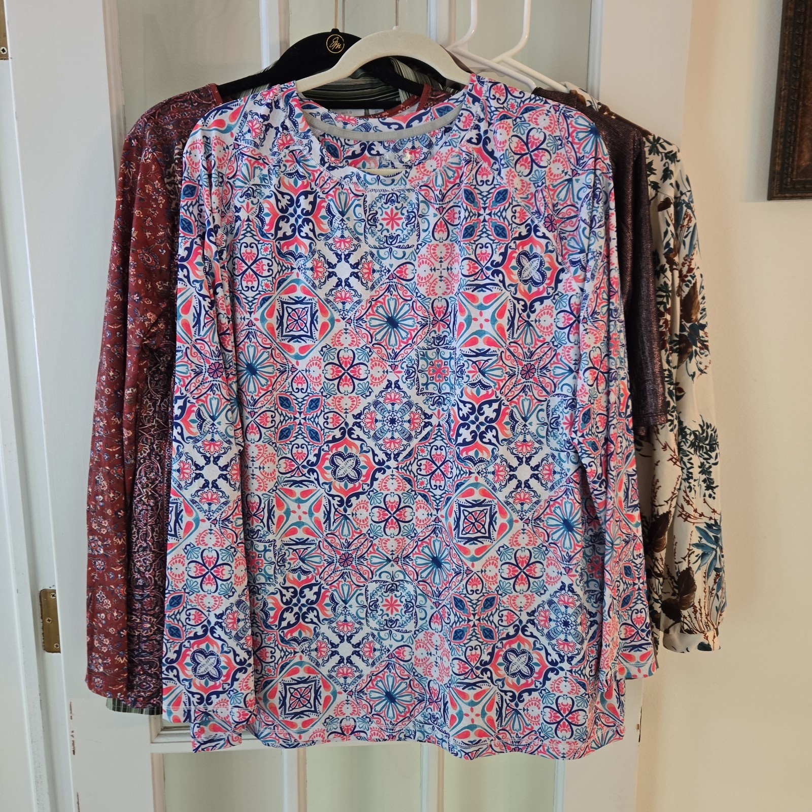 Resellers Lot of 8 Womens XL/3X Shirts of various brands and styles Multicolor