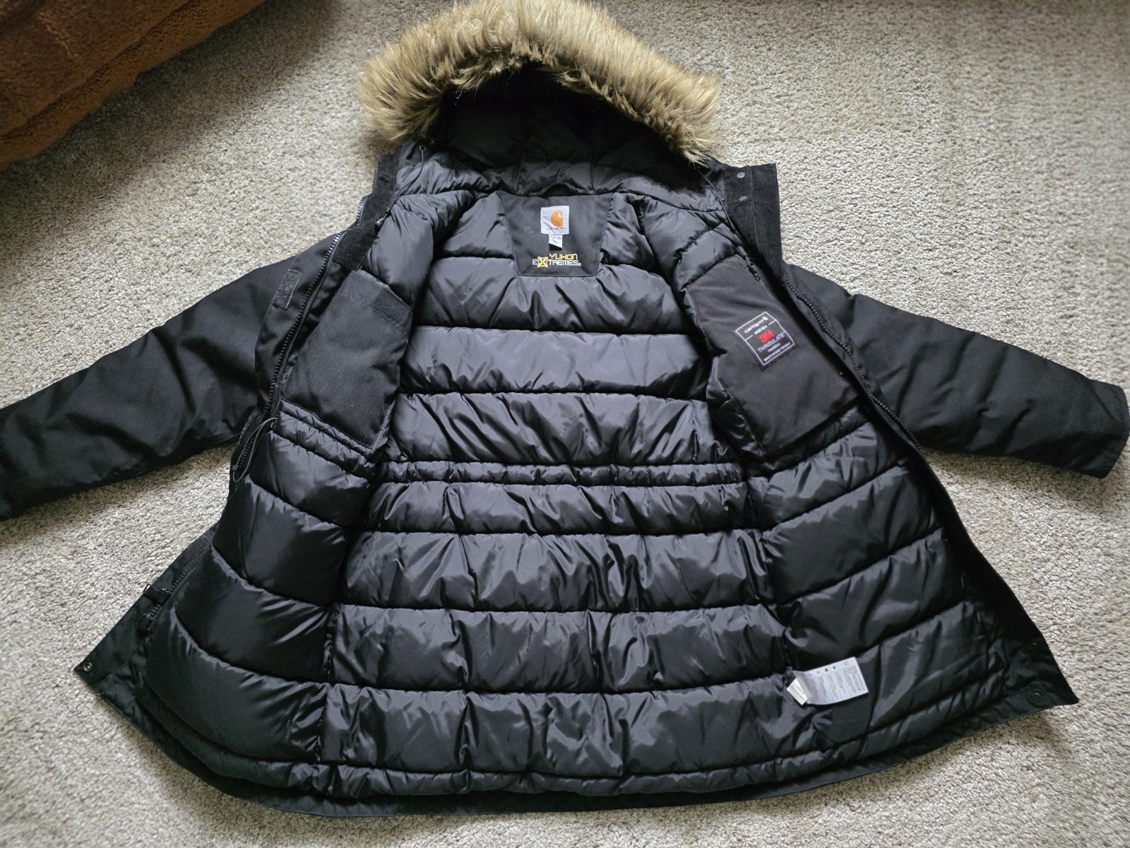 Carhartt Yukon Extremes Hooded Insulated Women’s Parka Jacket Black M (8/10)