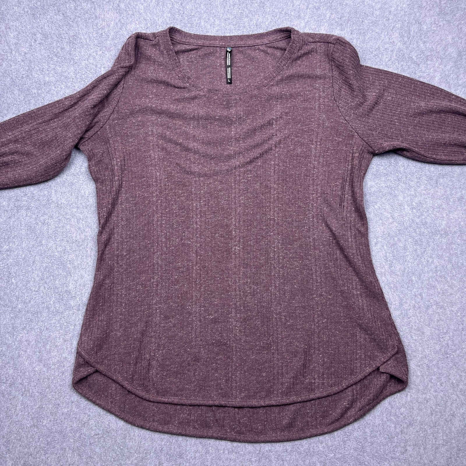 Kuhl Lightweight Knit Top Womens Large Burgundy Long Sleeve Pullover