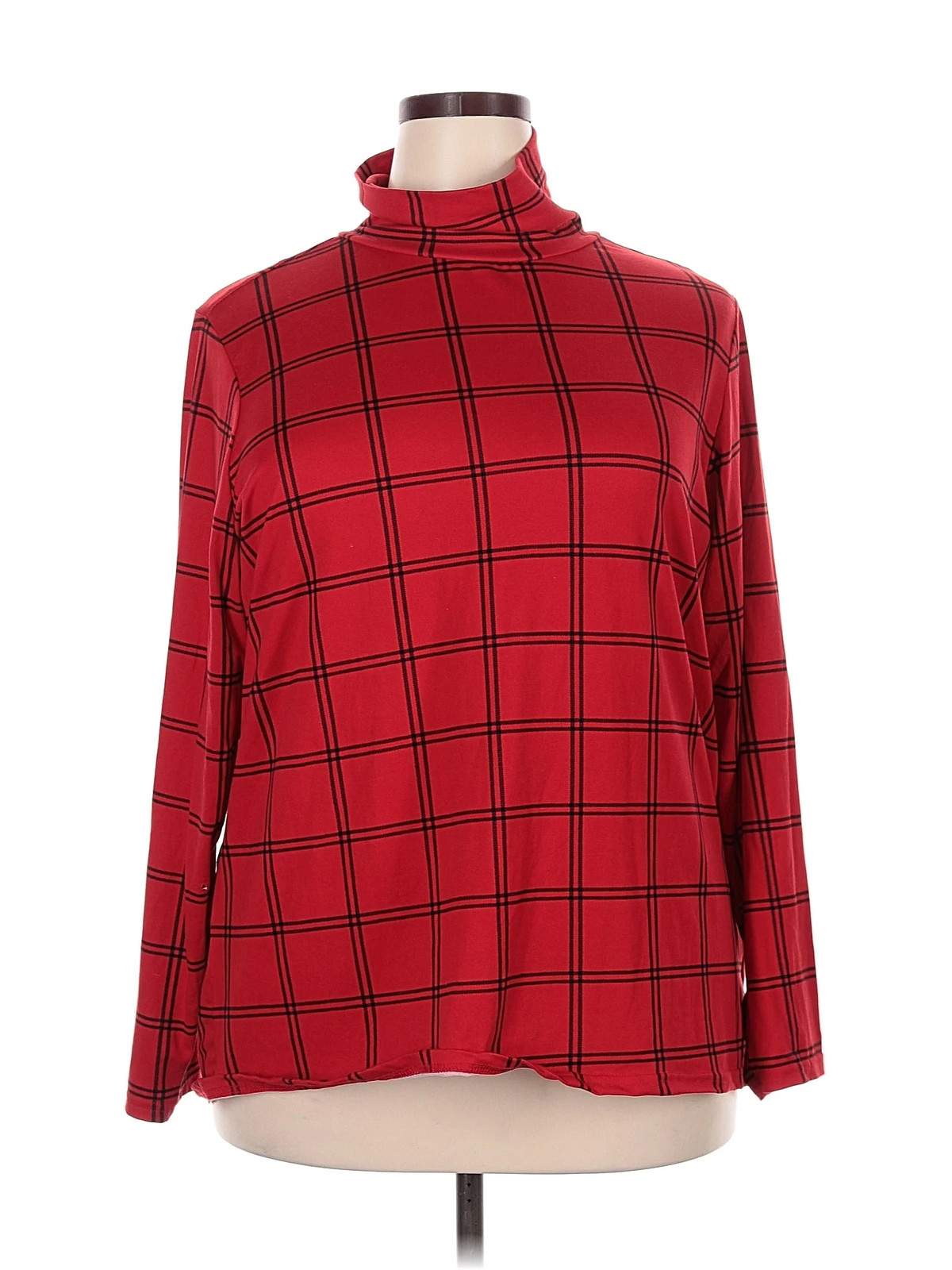 Inner Circle Inc. Women Red Long Sleeve Turtleneck 3X Plus