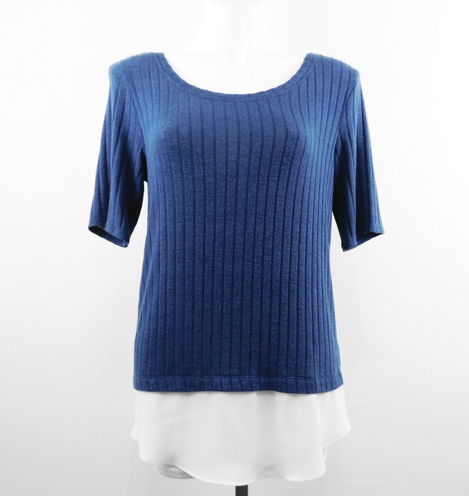 Alyx Women Shirt, Size M, Blue/White, Acetate/Cotton/Spandex
