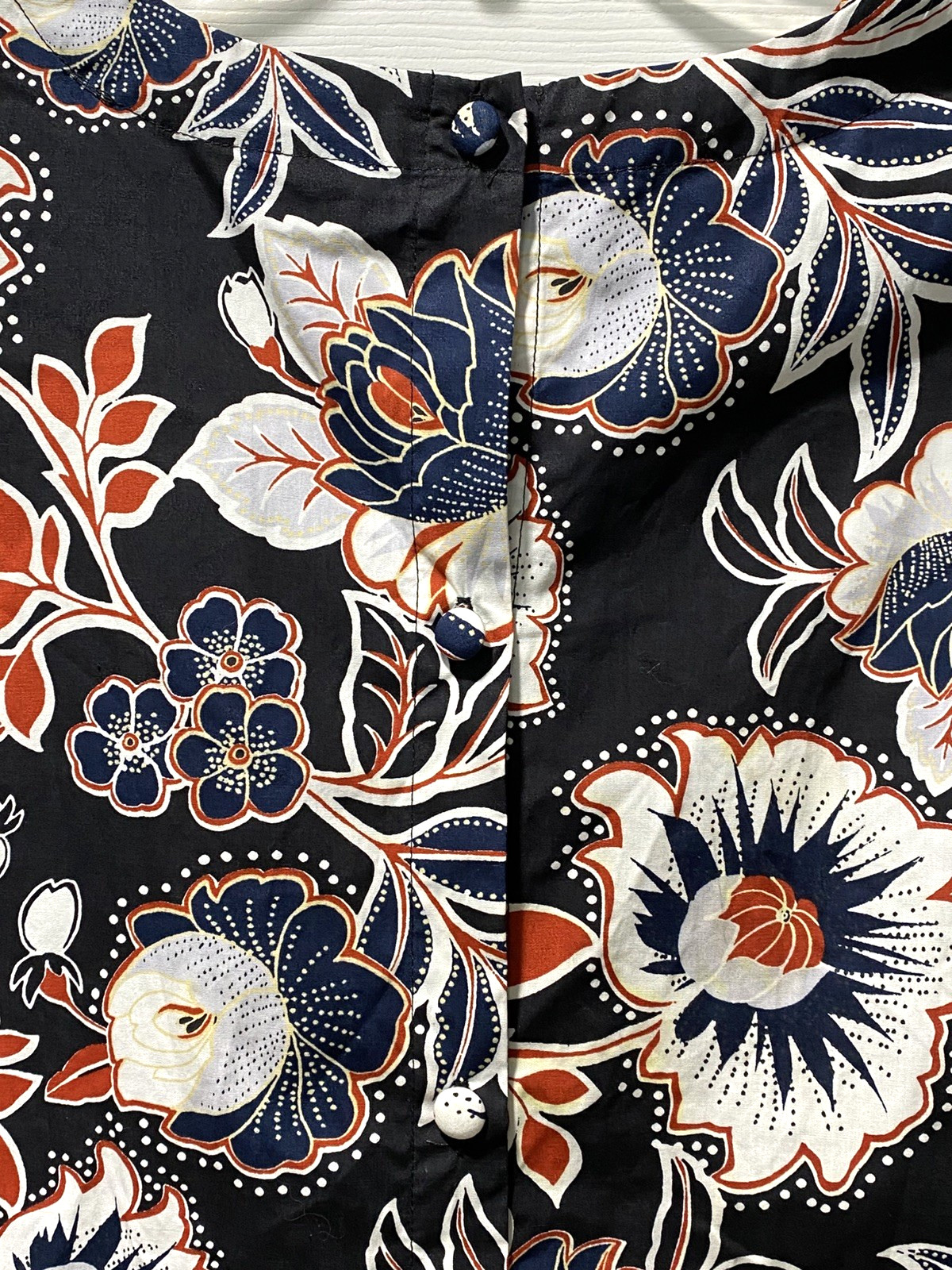 Who What Wear Top Button Up Back Multicolor Floral Long Sleeve Work Size 2X NEW