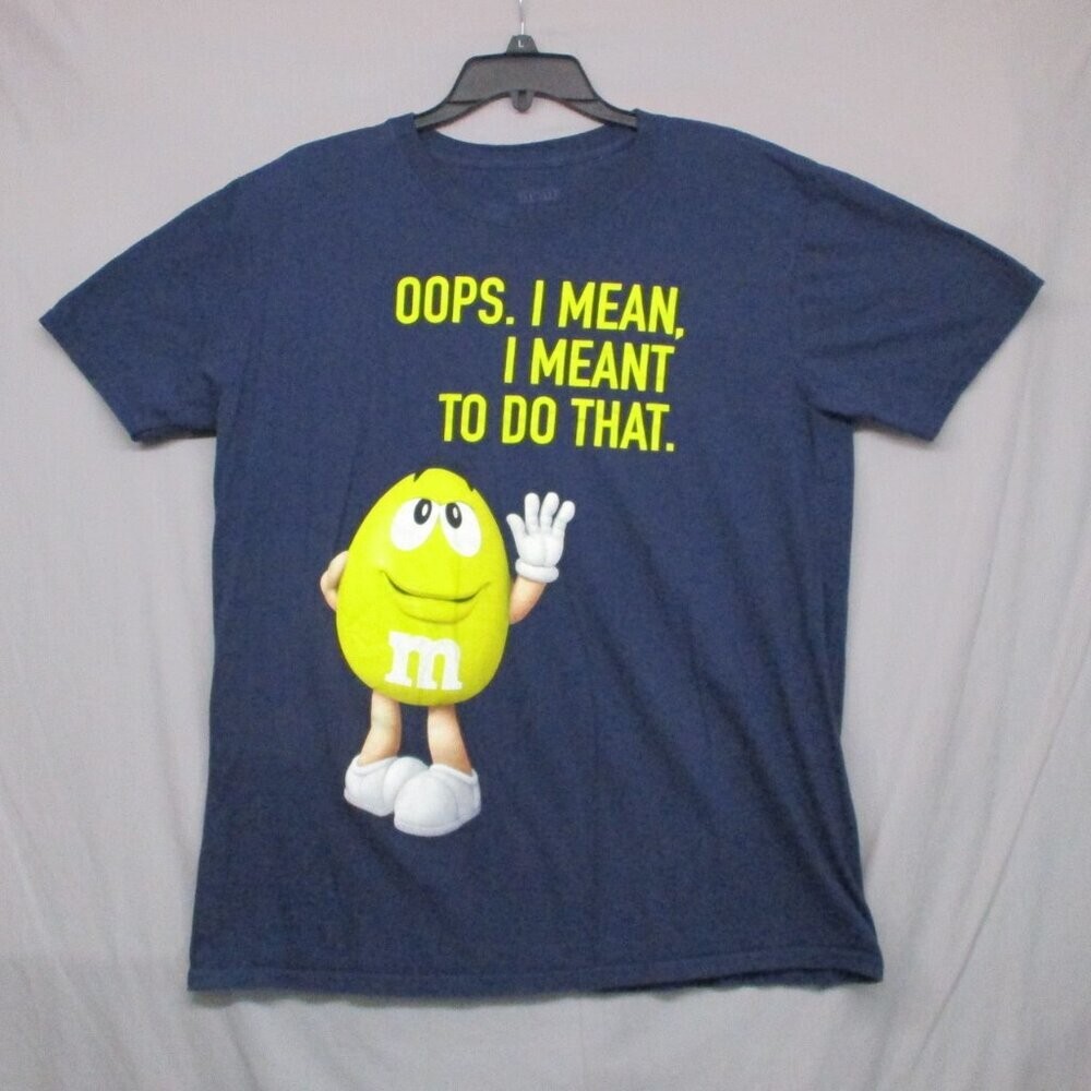 M & M’s Graphic Print T-Shirt Blue Men Size | L