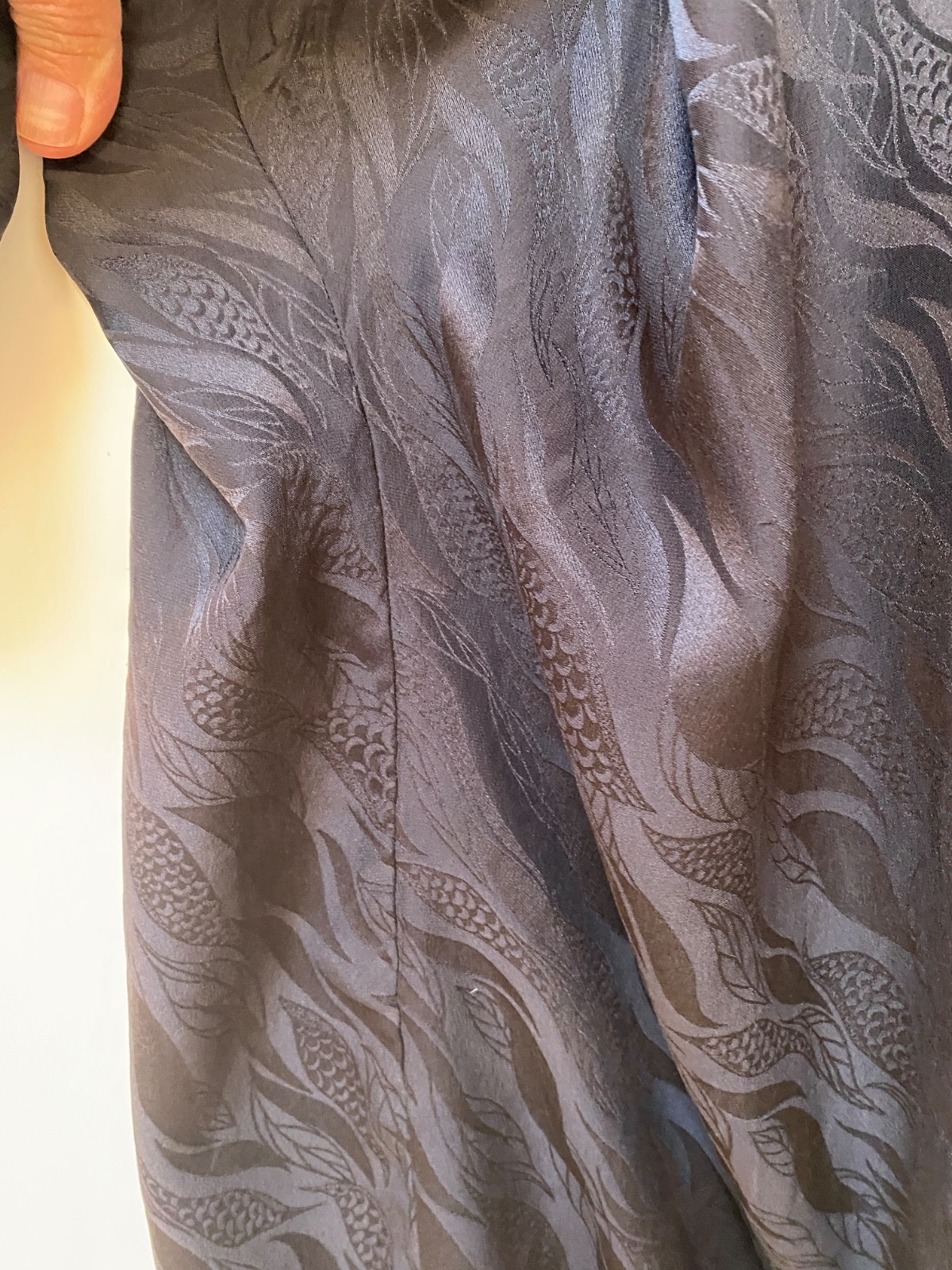 Laura Huhn Sei Silk Kimono Jacket Robe O/S L Blouse Beach Cover Up Top Boho