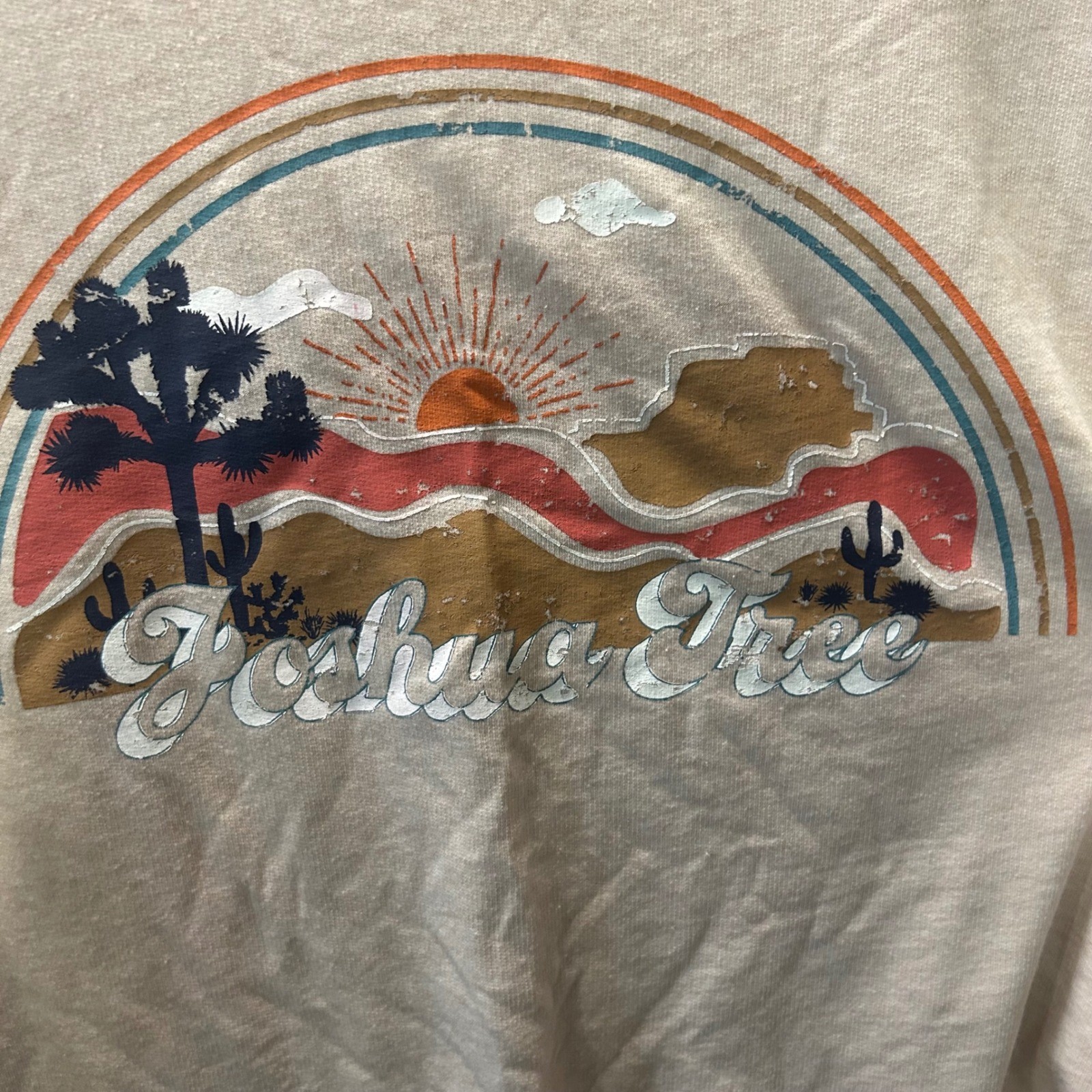 C&C California Joshua Tree Graphic Tee Women S Peach Long Sleeve
