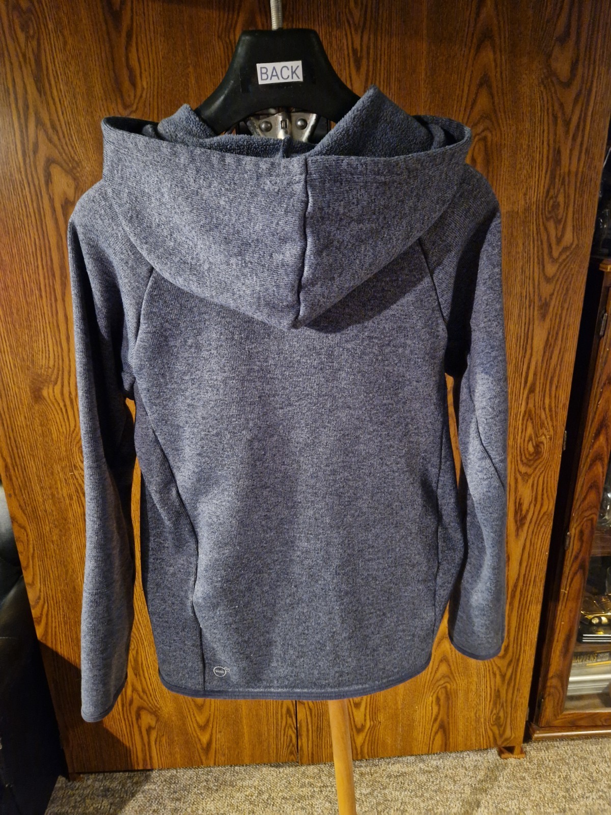 PUMA Women’s Gray Full Zip Hooded Fleece Hoodie Polyester Size S