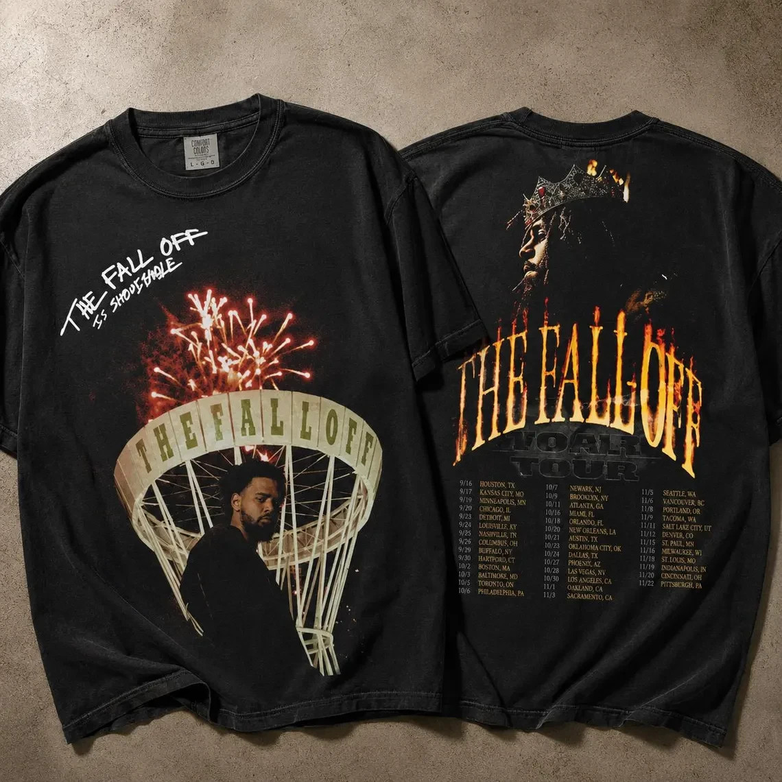 Front and Back Print Shirt, Retro Cole Gift, The Fall-Off Inspired Shirt