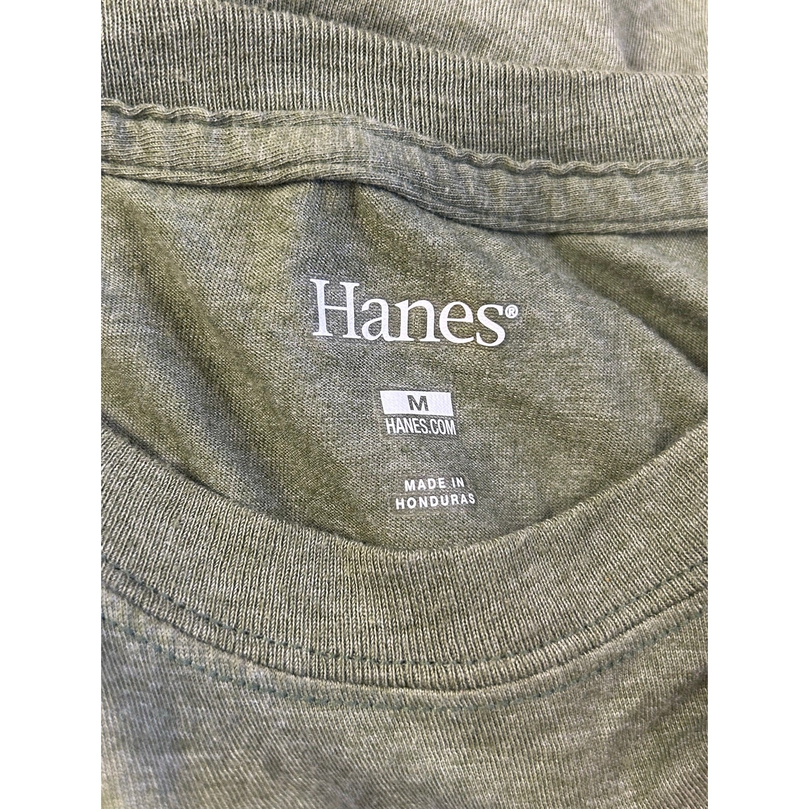 Hanes Fall Thankful Pumpkin Graphic T Shirt Green Medium
