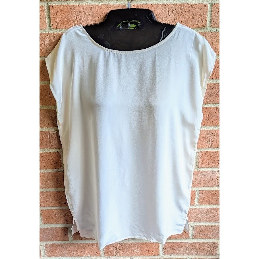Vintage Royal Silk Women Top S Boxy Oversized Elegant Luxurious Flowing Timeless