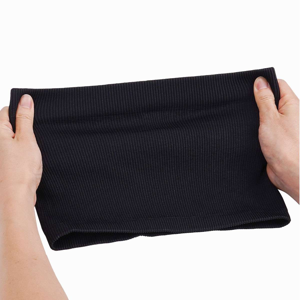 Women Seamless Strapless Bra Bandeau Fits Fashion Tube Top Sports Bra Yoga Shirt