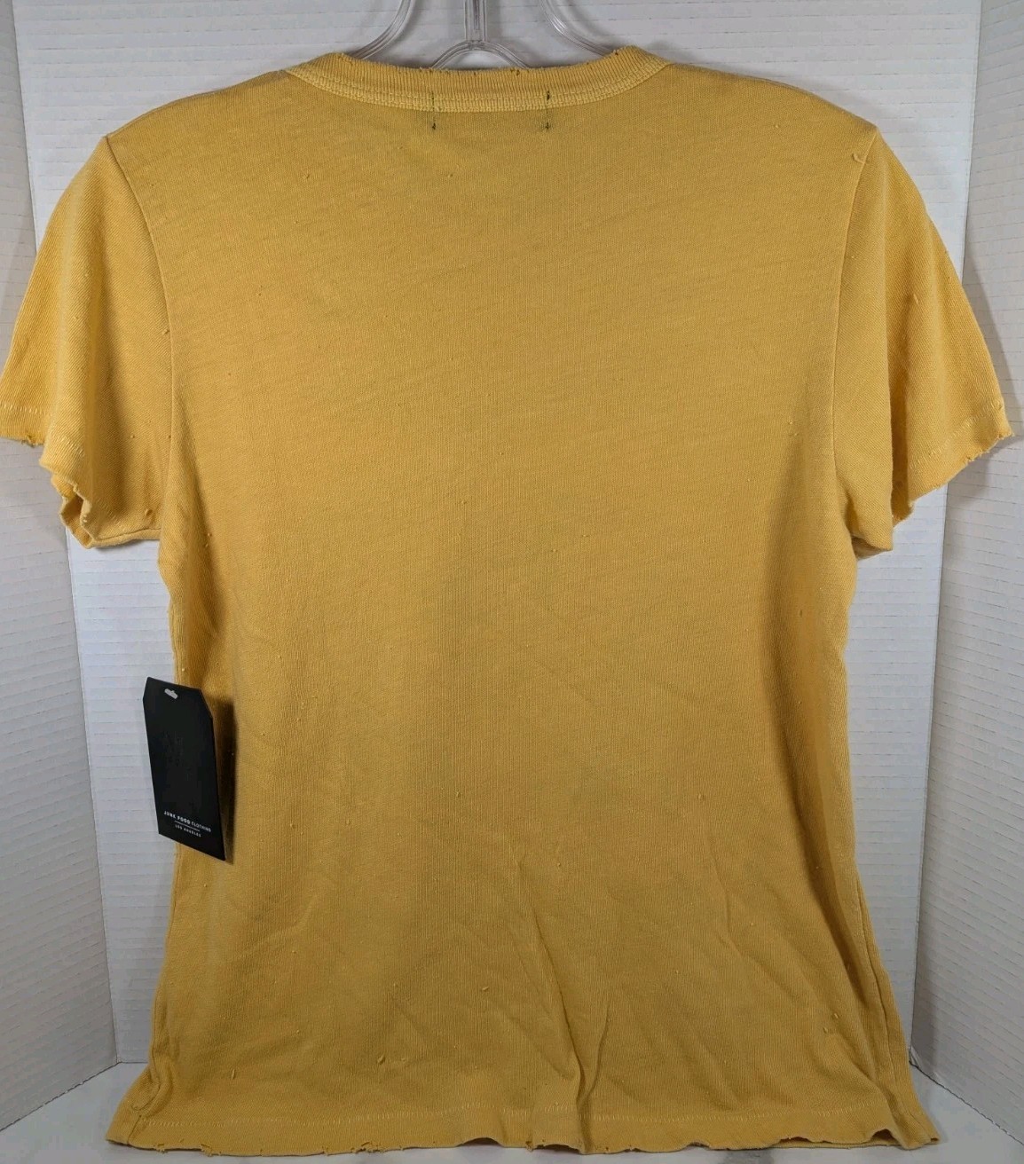 Junk Food Clothing Bud King Of Beers Distressed TShirt Yellow Size Ladies M NWT