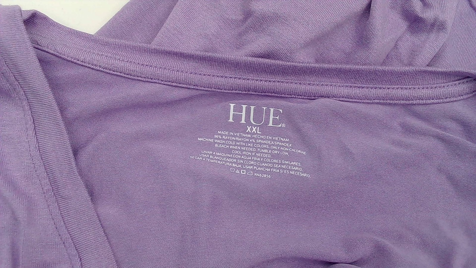 Hue Short Sleeve V-Neck Super Soft Stretch Perfect Legging Tunic Tee XXL