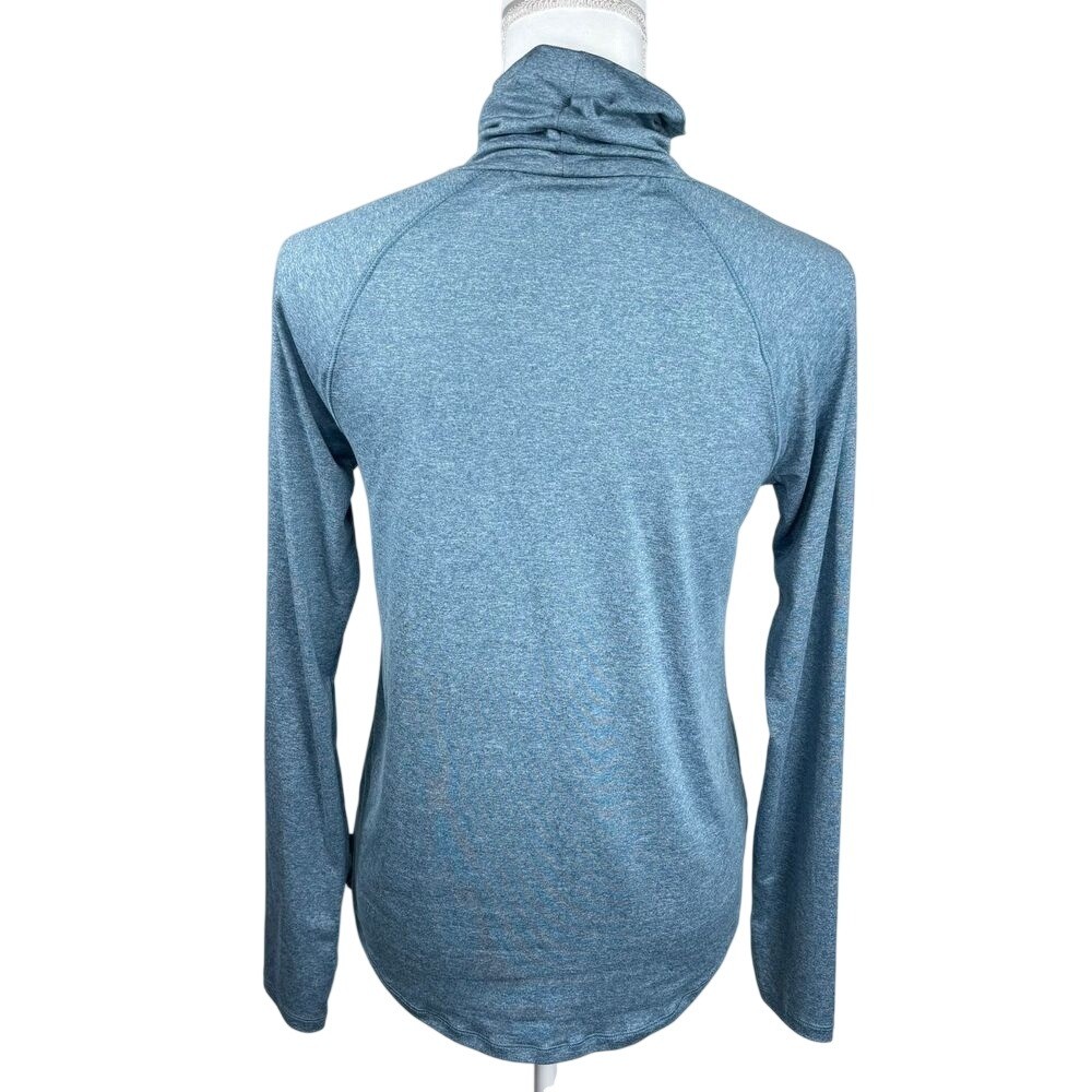 Eddie Bauer Performance Long Sleeve Top Womens M Blue Quick Dry Relaxed Gorpcore