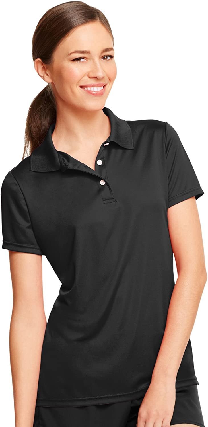 By Hanes Ladies 4 Oz Cool Dri Polo – Black – 3XL – (Style # 480W – Original…