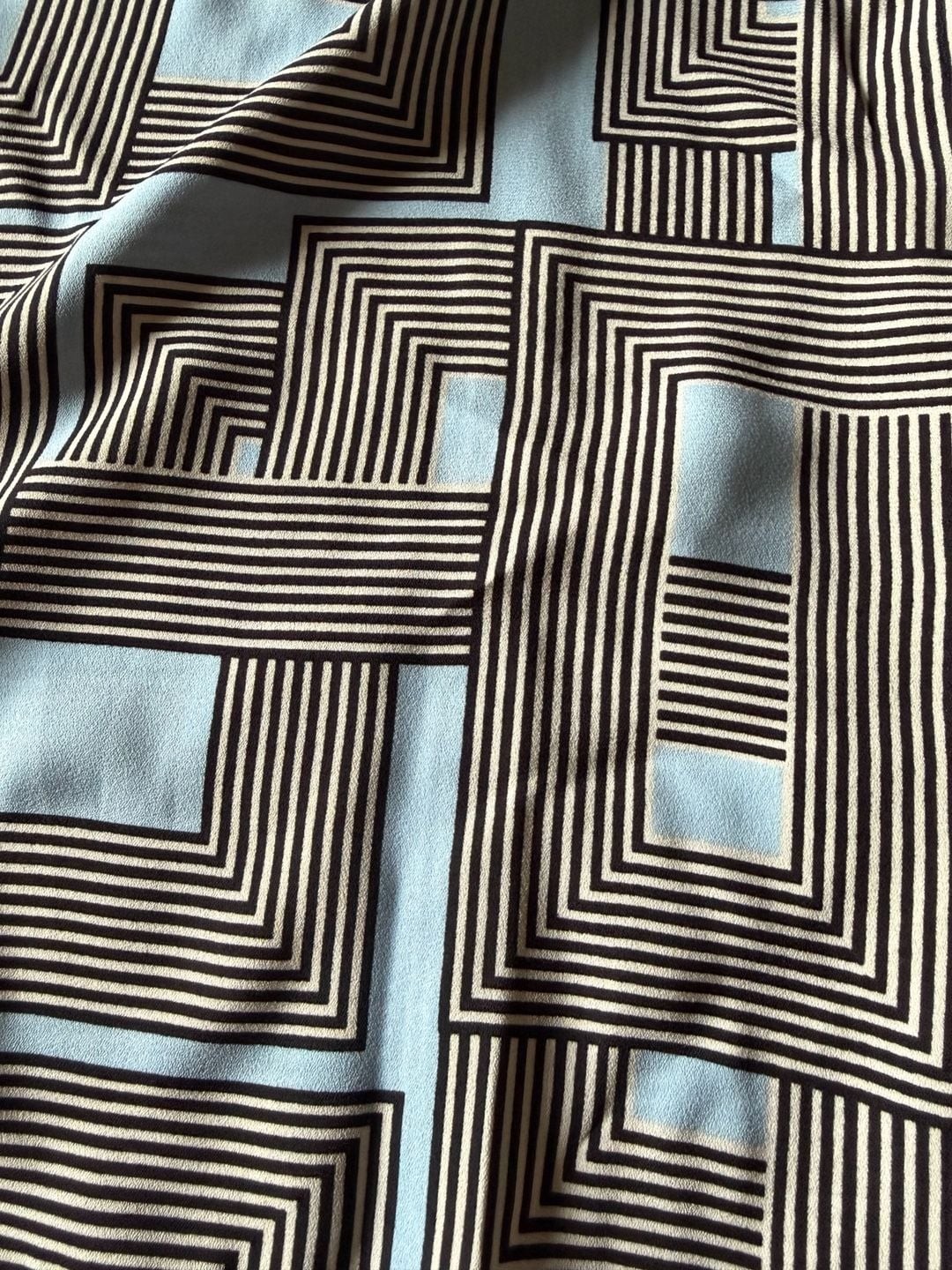 Karl Lagerfeld Paris Long Sleeve Graphic Print Button-Down Blouse