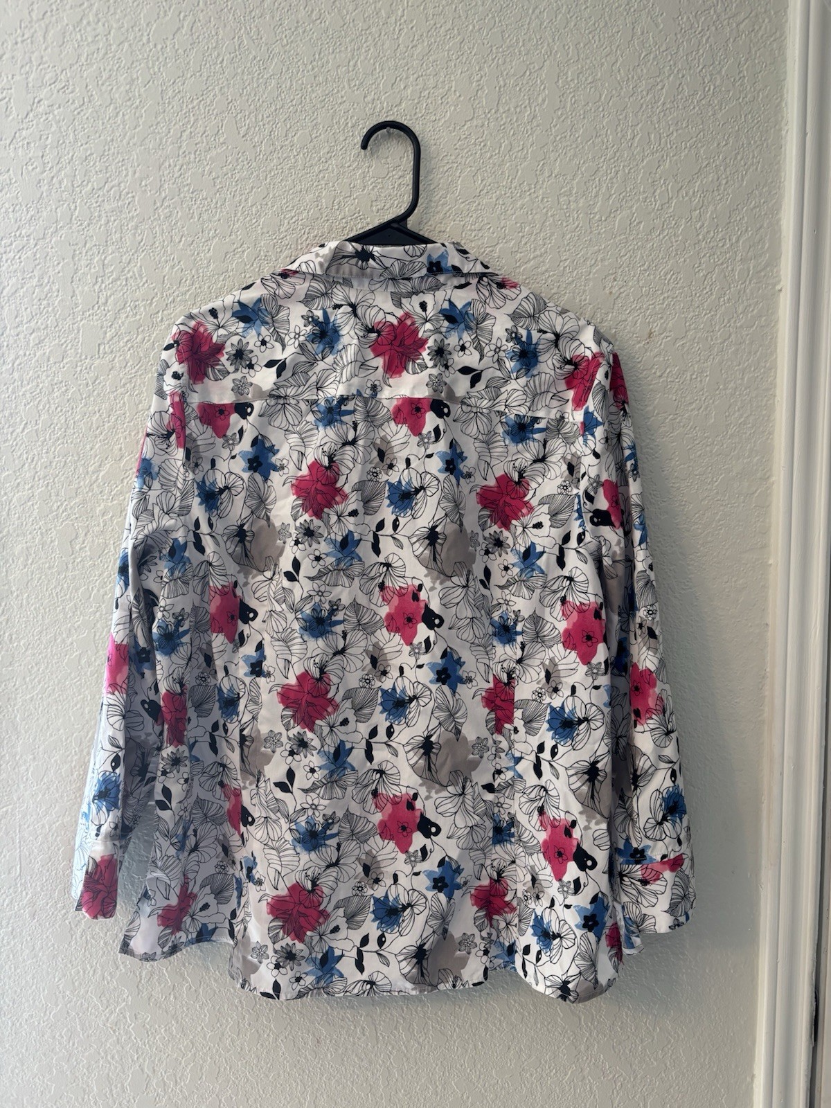 Investment Goal Label Floral Button Down Front None Iron Vibrant Feminine
