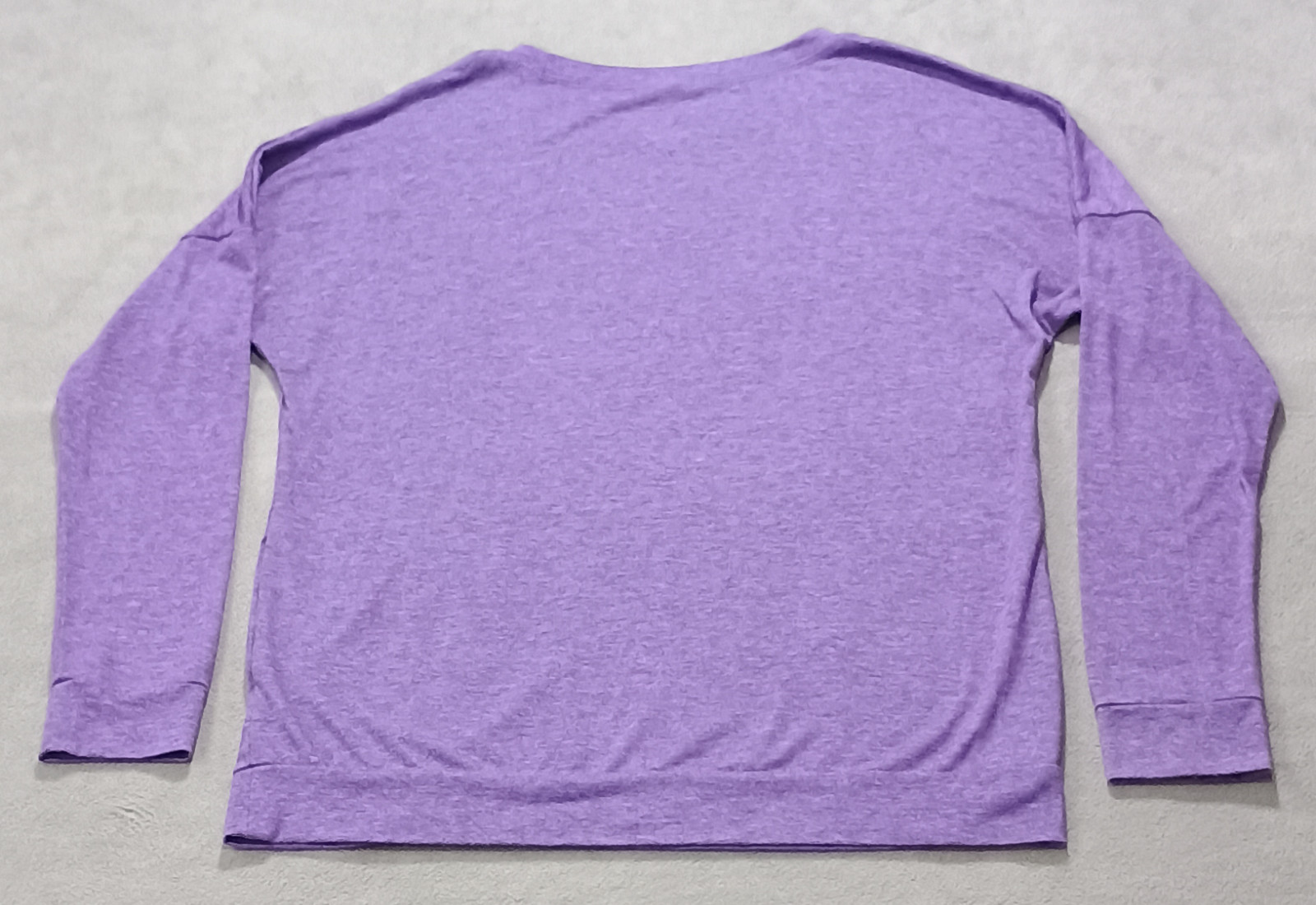 Women’s Lightweight Long Sleeve Pull Over With Pockets Size L Purple