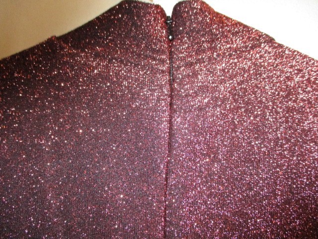 NWT Bardot FAB! Lyric Lurex Sparkle Stretch Bodysuit in Pink/Black US 6 M