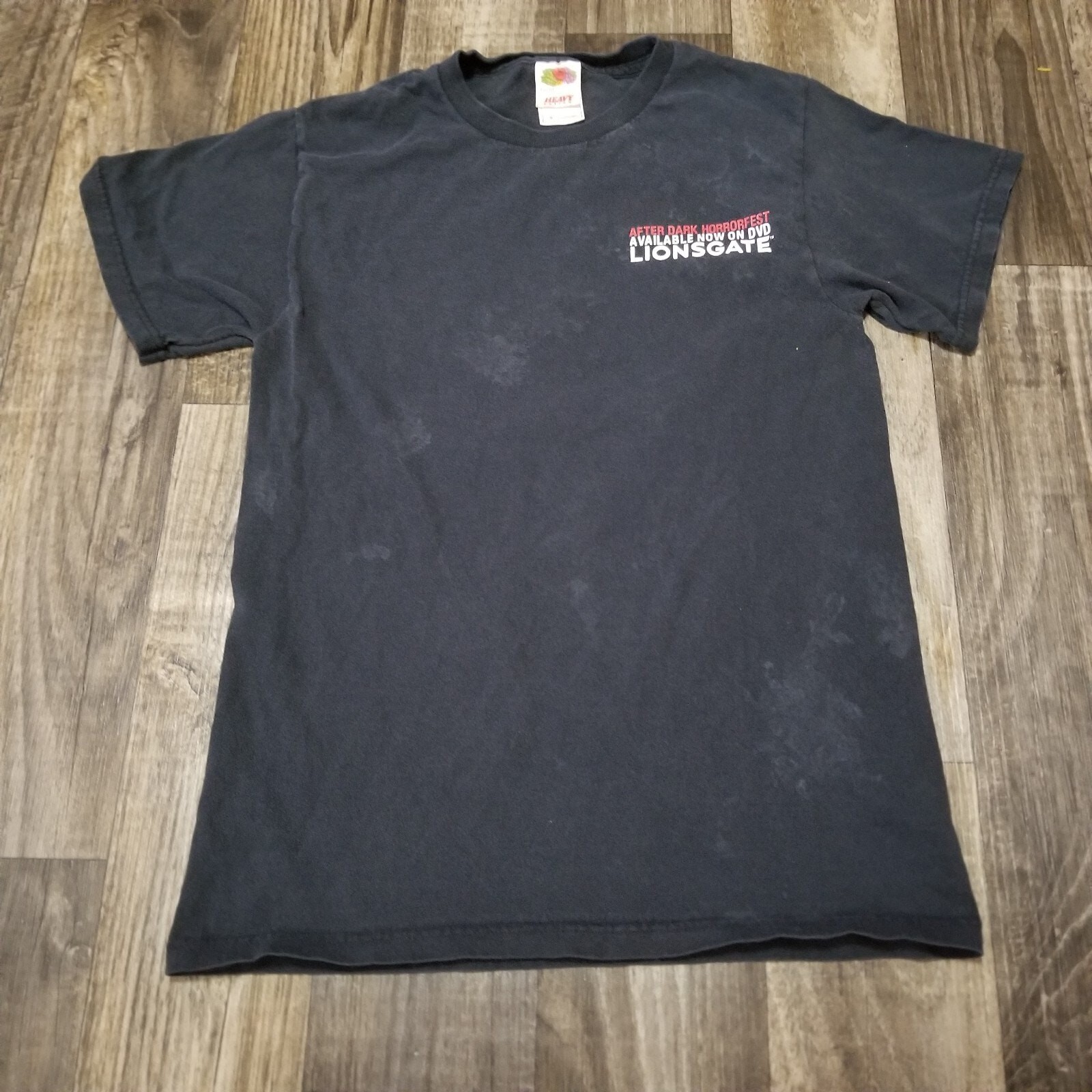 8 Films to Die For After Dark Horrorfest Promo Women’s Small Shirt (Stained)